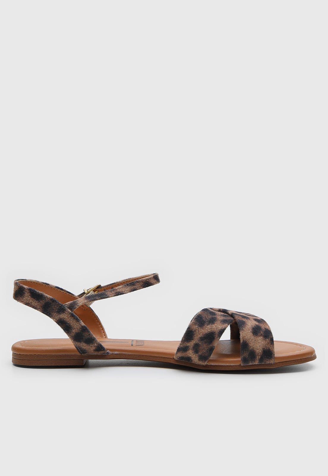 Vista 2 Rasteira Feminina Vizzano Animal Print VIZZANO marrom