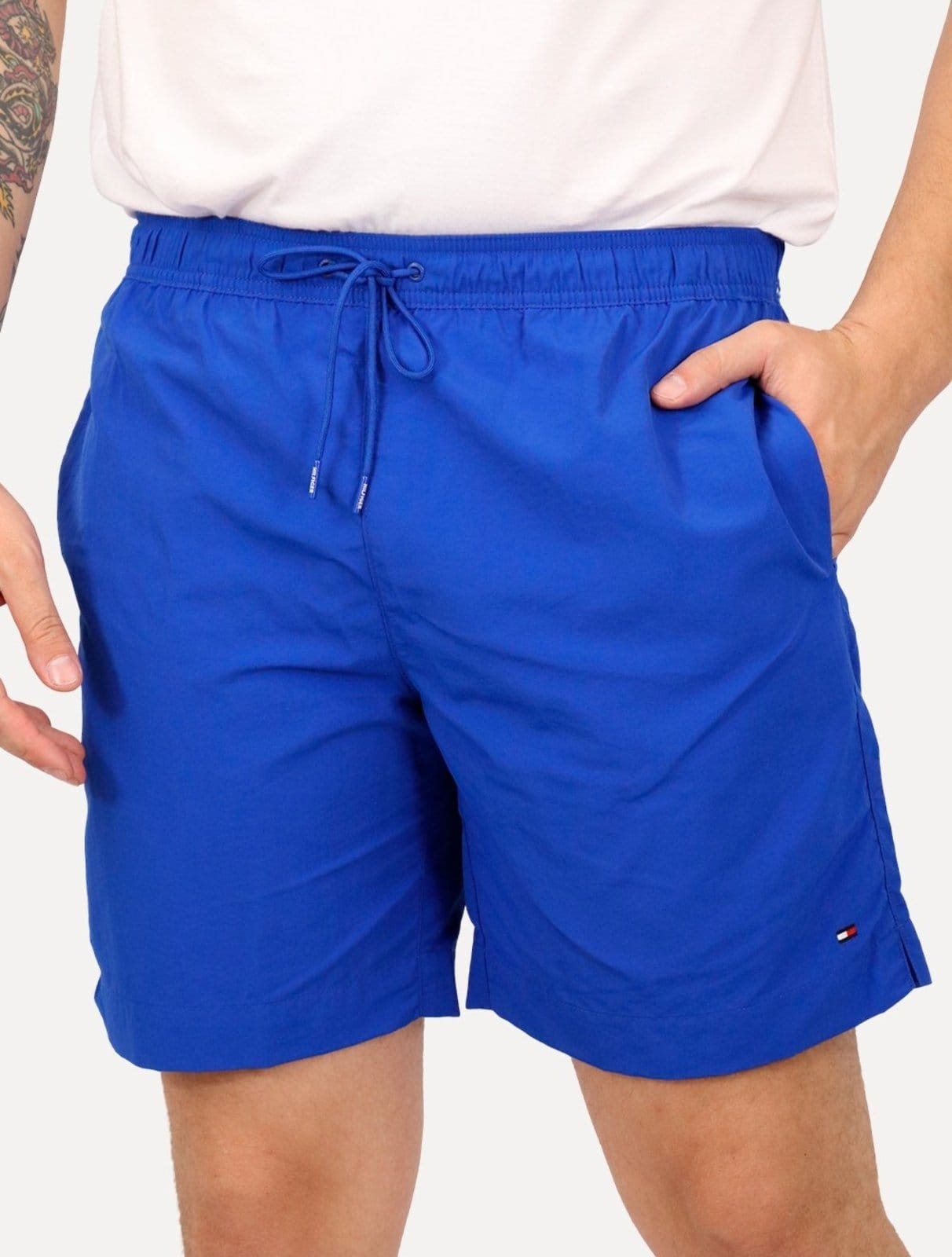 Short Tommy Hilfiger Masculino Regular Fit Long Drawstring Royal