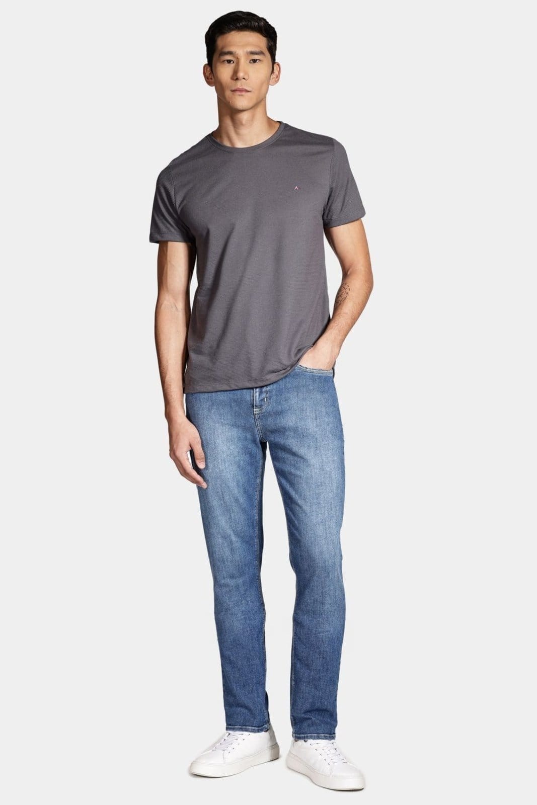 Vista 2 Calça Aramis Jeans Regular Média Azul Aramis incolor azul