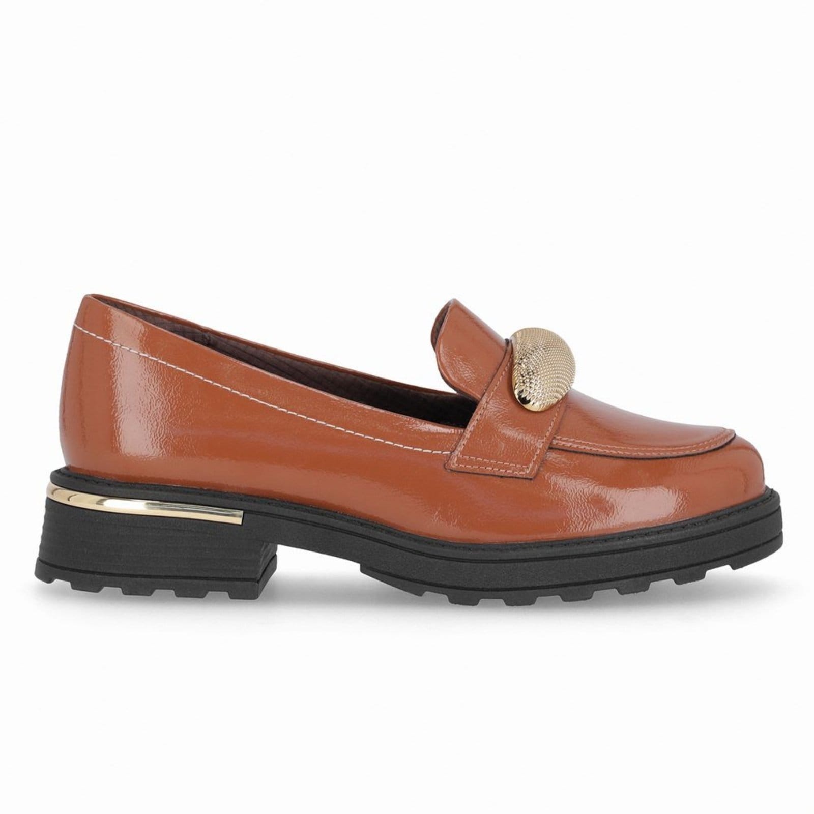 PICCADILLY MAXI - Sapato Loafer Gisa Anabela Médio Ocre