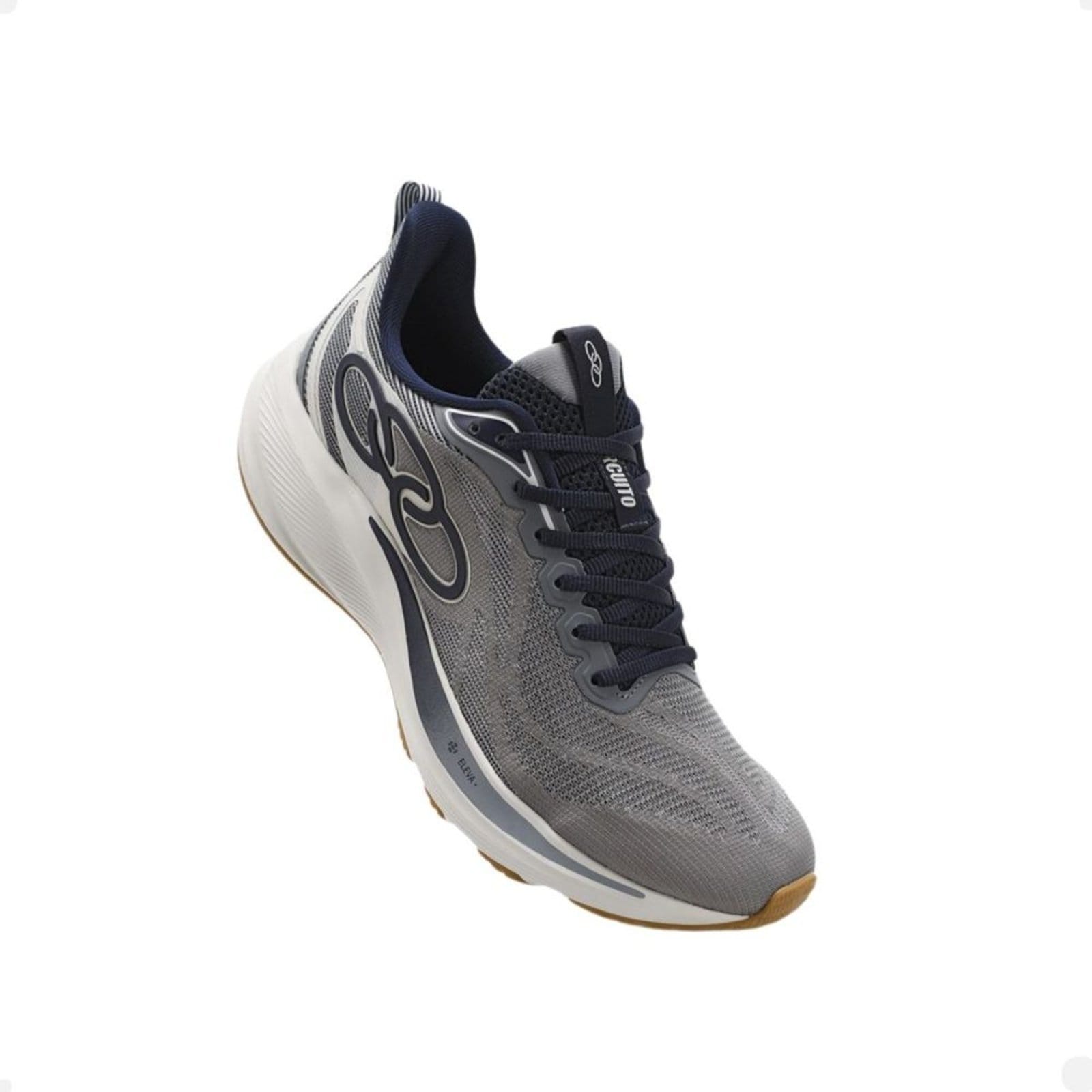 Vista 2 Tenis Running Masculino Running Olympikus Circuito OLYMPIKUS cinza