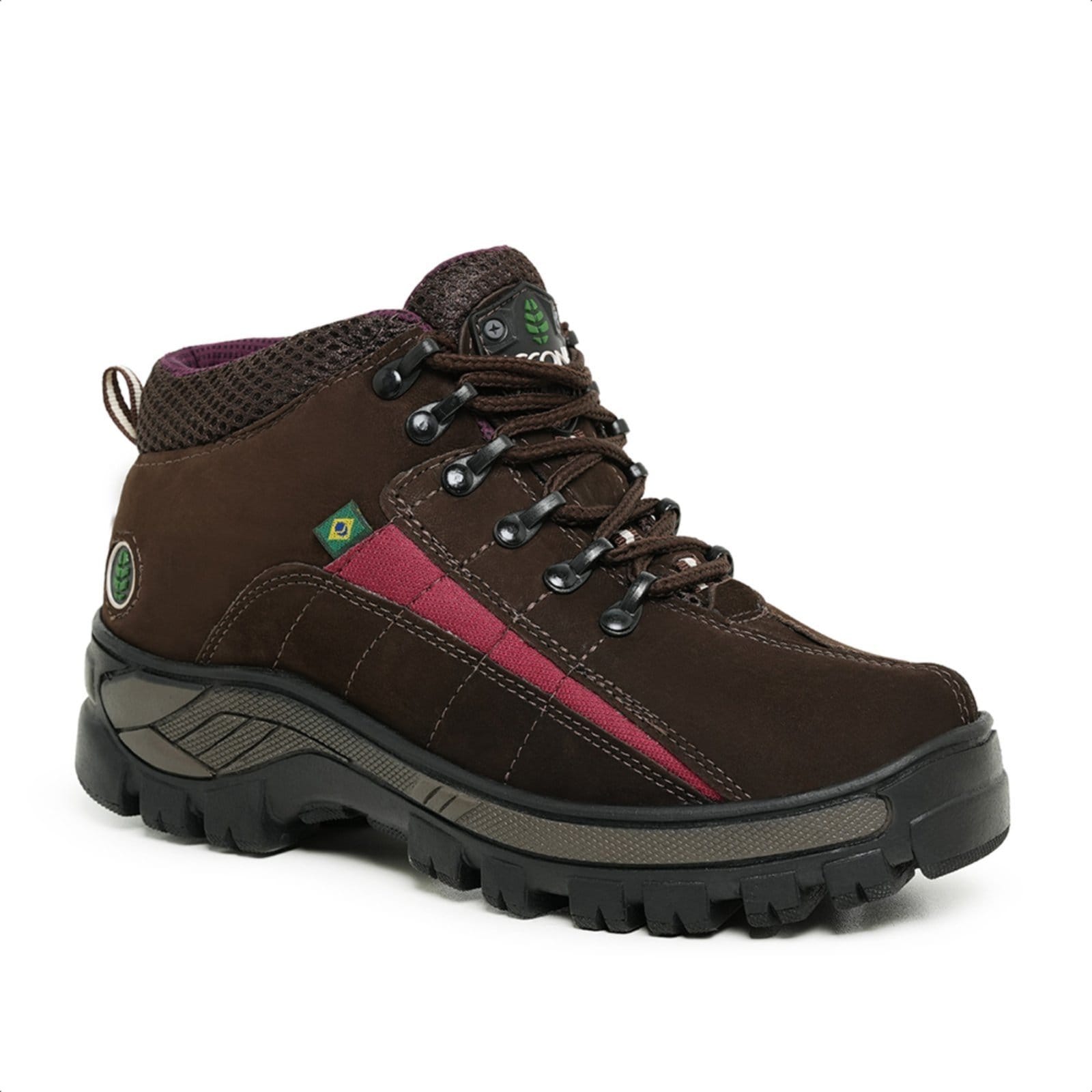 Coturno Adventure Feminino Aconna em Couro 9000M