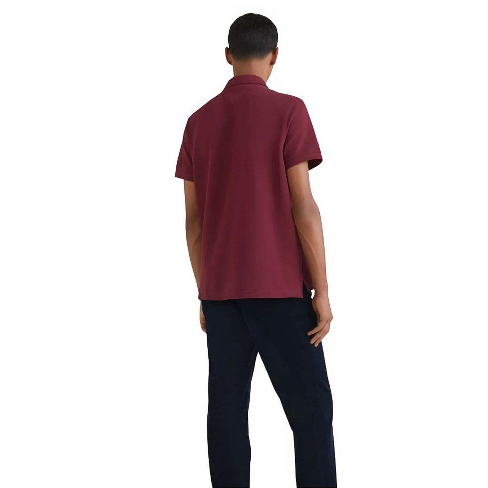 Vista 2 Camiseta Gola Polo Tommy Hilfiger 1985 Bordô Regular Tommy Hilfiger vermelho