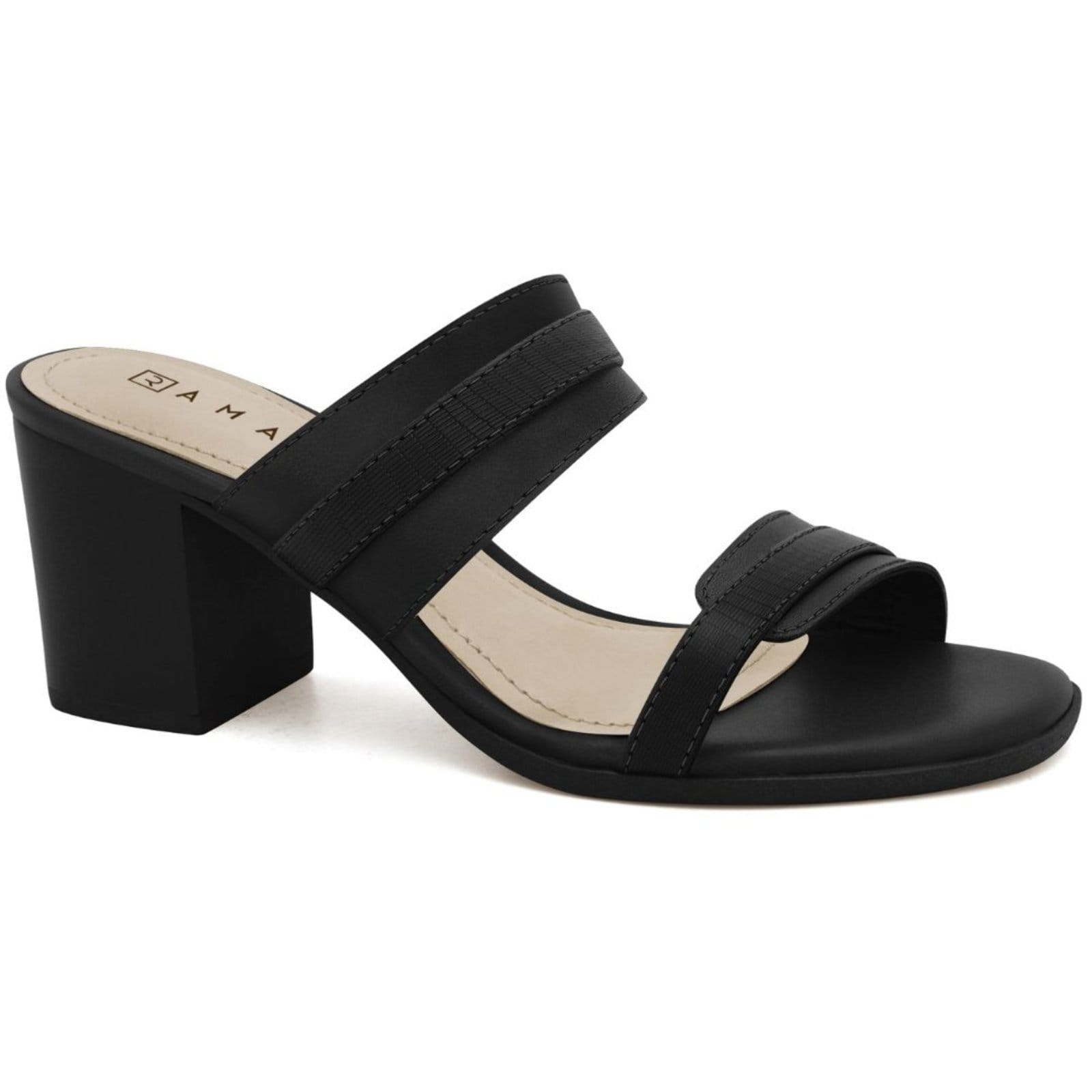 Tamanco Feminino Salto Alto Bloco Ramarim 2531101-6