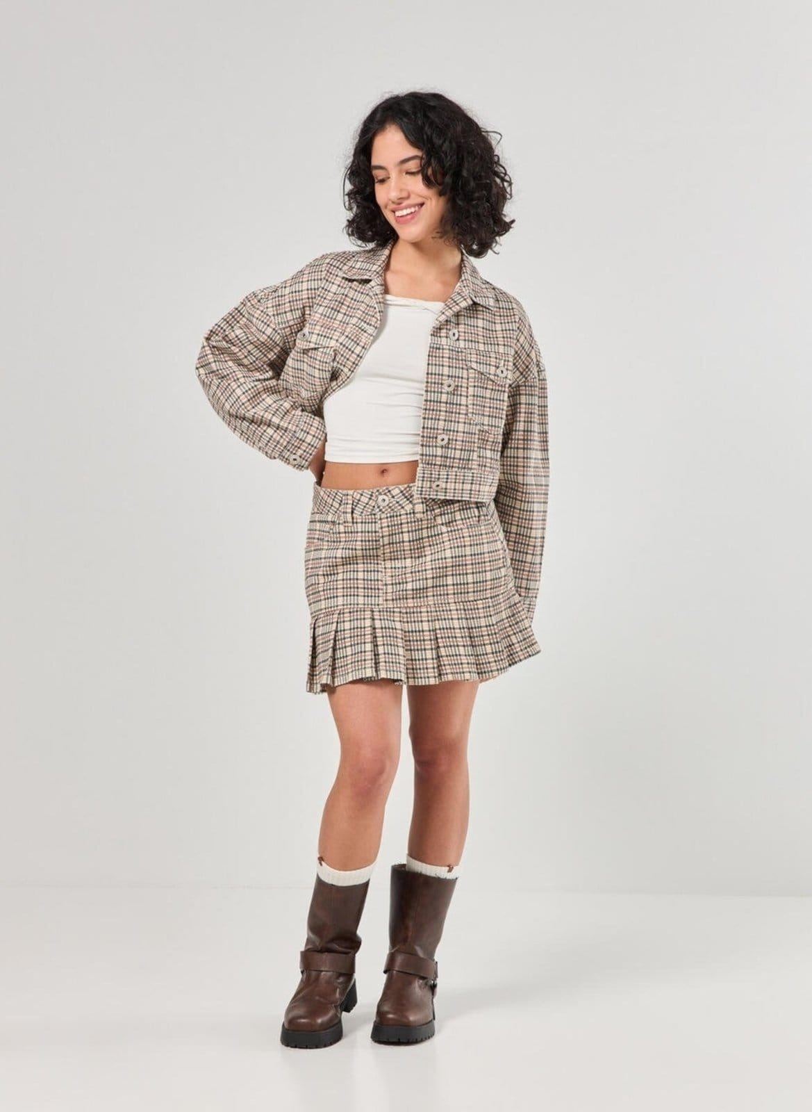 Saia Sarja Xadrez Com Babadinho