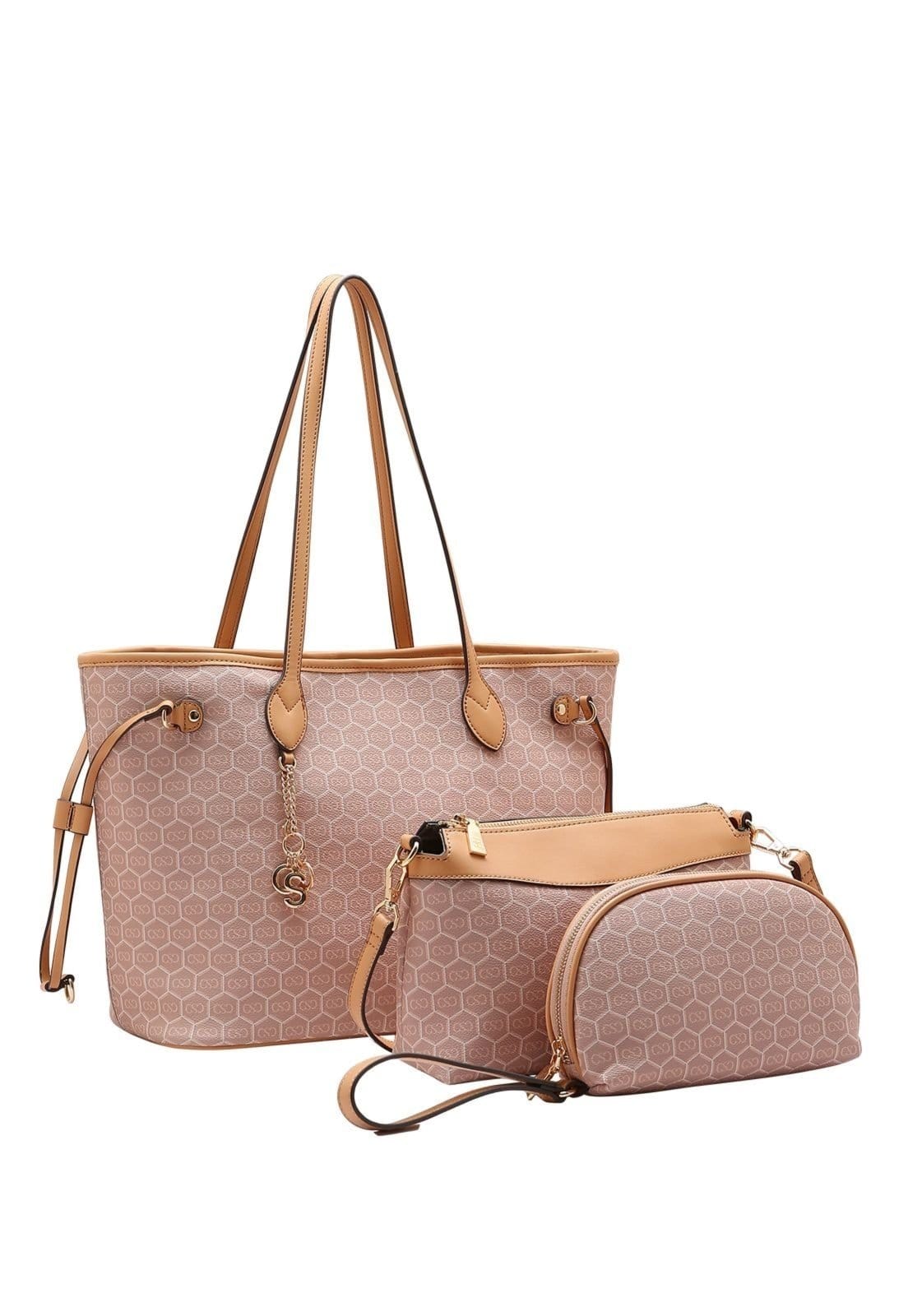 Bolsa Feminina Chenson New Monograma Dupla Face Kit 3 Peças 3485427
