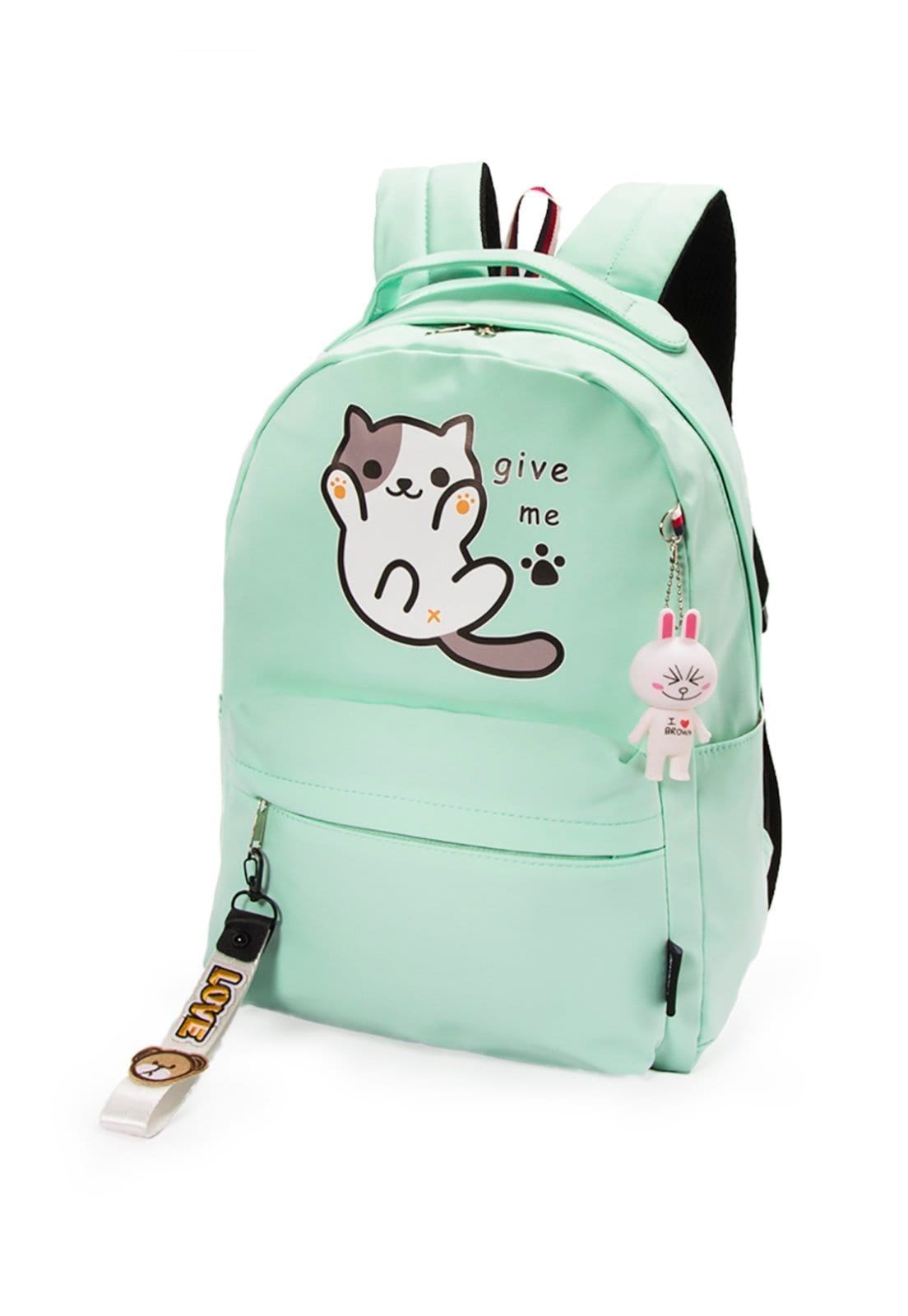 Vista 2 Infantil - Mochila Feminina Juvenil Yupe Bolsa Escolar Casual YUPE verde