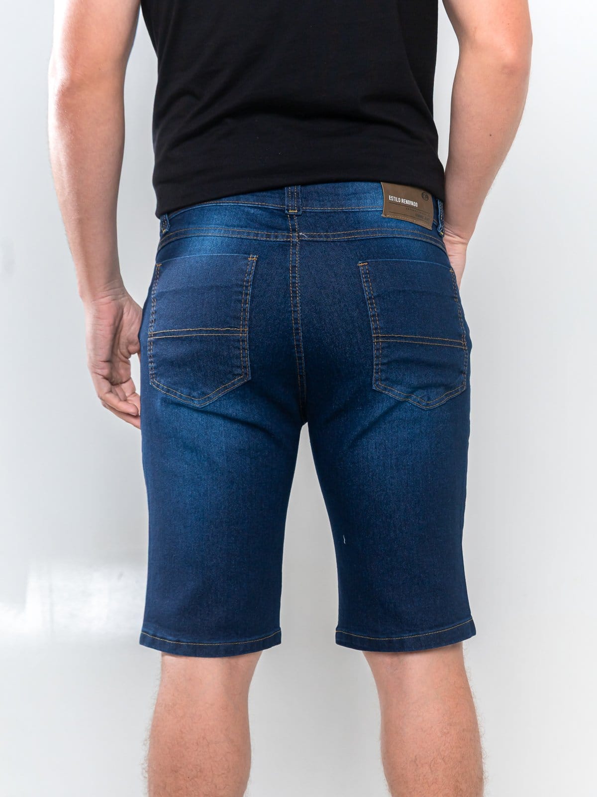 Vista 2 Bermuda Masculina Alpha Street Wear Confortável Básica Alpha Street Wear jeans