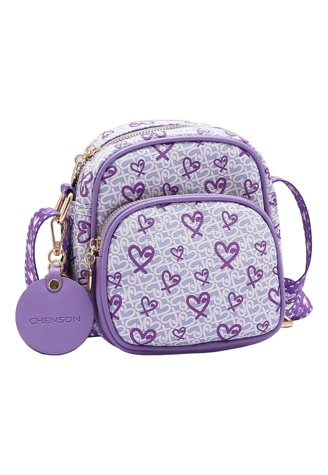 Bolsa Feminina Chenson Original Little Heart Transversal 3484965