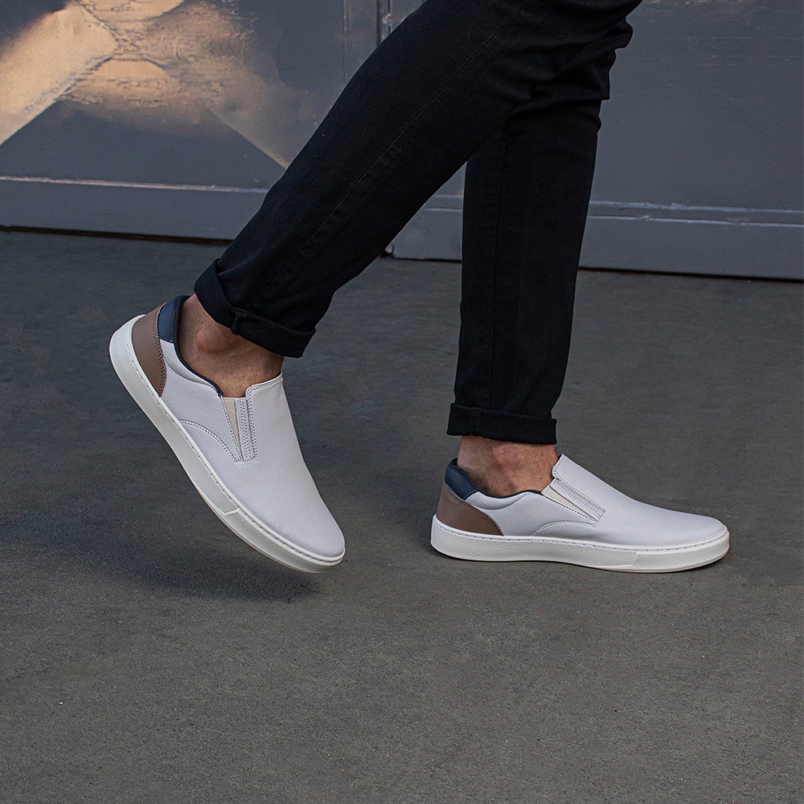 Tênis Masculino Bredeni Iate Slip On Sapatênis Casual Confortável Macio Leve Estiloso Trabalho