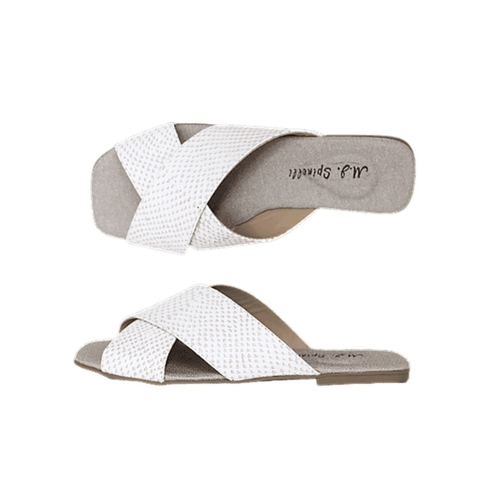 Chinelo Rasteirinha Tiras em Couro