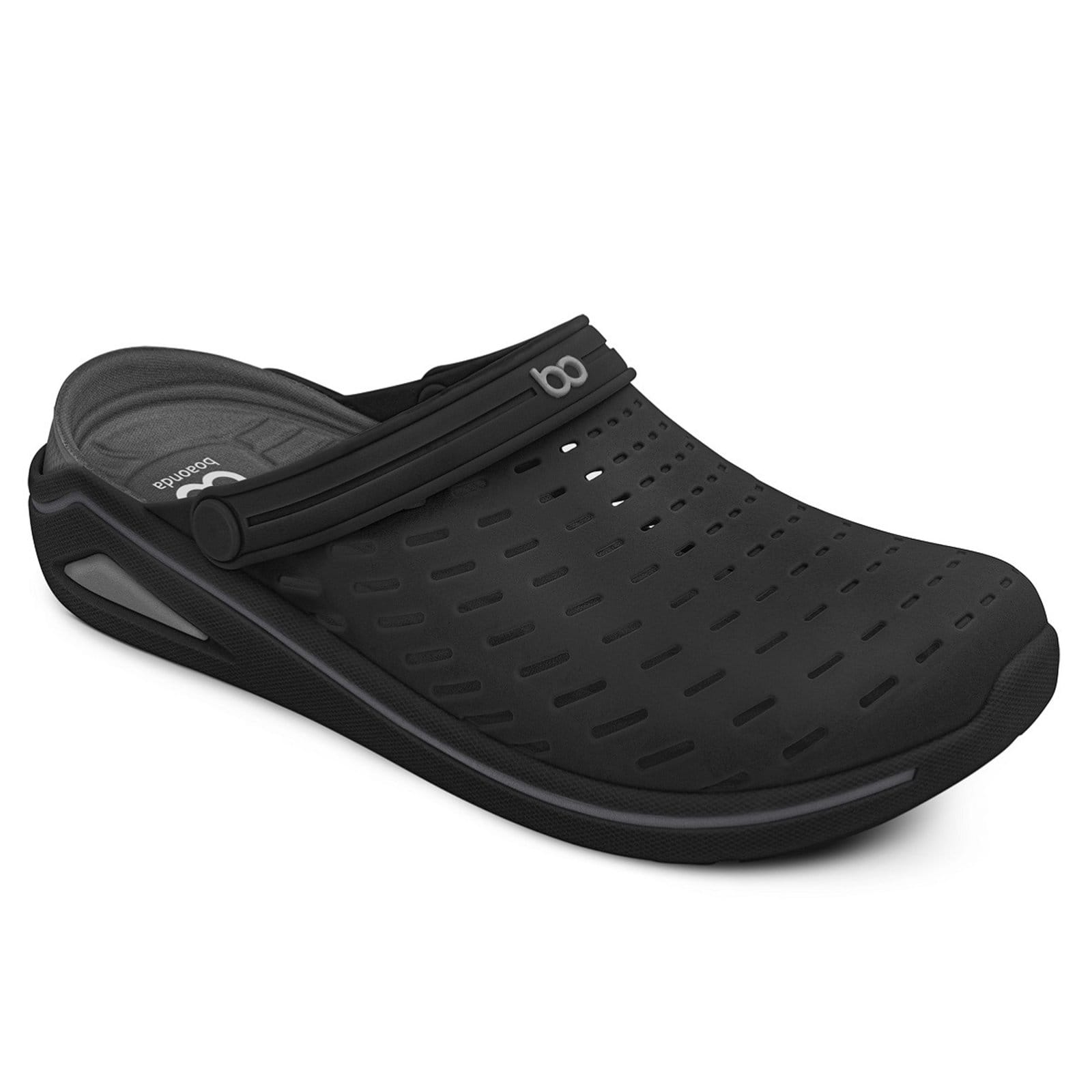 Vista 2 Sandália Babuche Brave Clog Grafite Boaonda preto