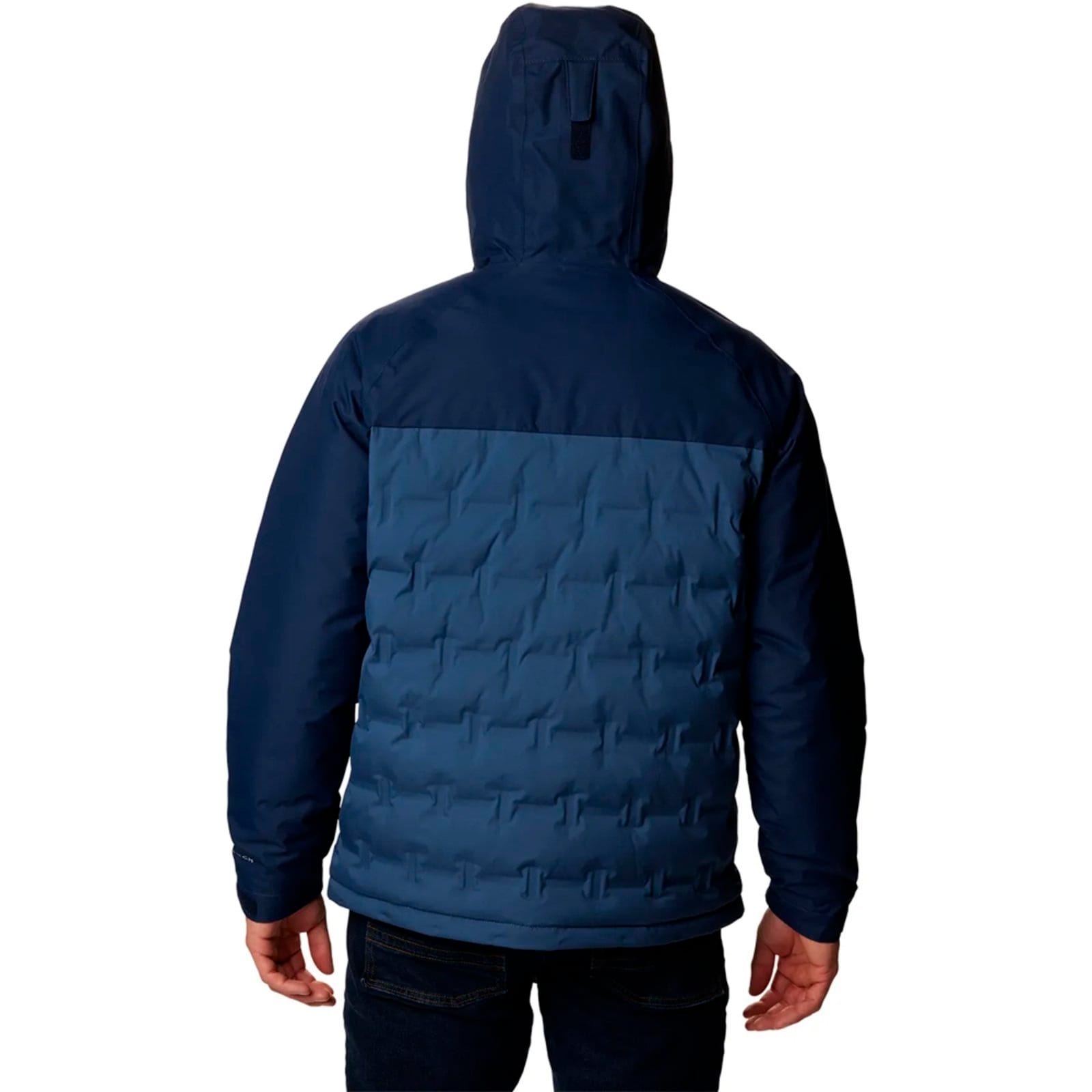 Vista 2 Jaqueta Columbia Grand Trek III Down Hood Marinho Masculino Columbia azul marinho