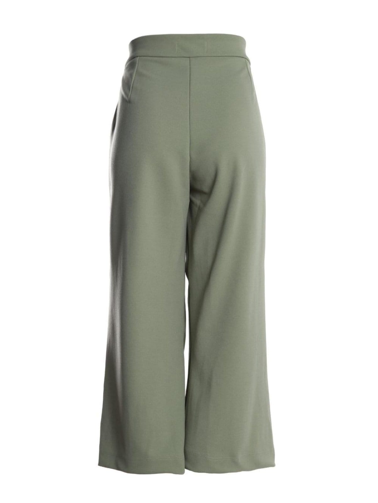 Vista 2 Calça Malha Crepe Pantacourt Feminina Autentique verde