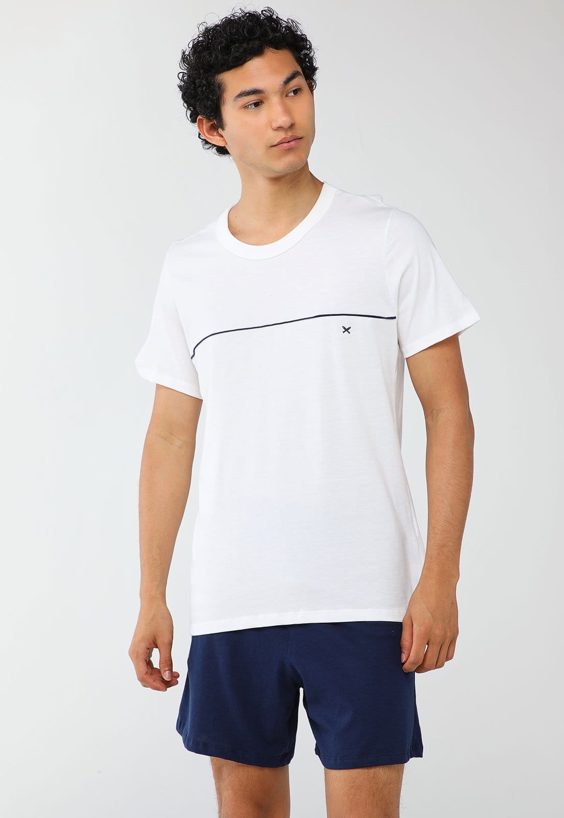Conjunto Pijama Curto Masculino Hering Minimalista