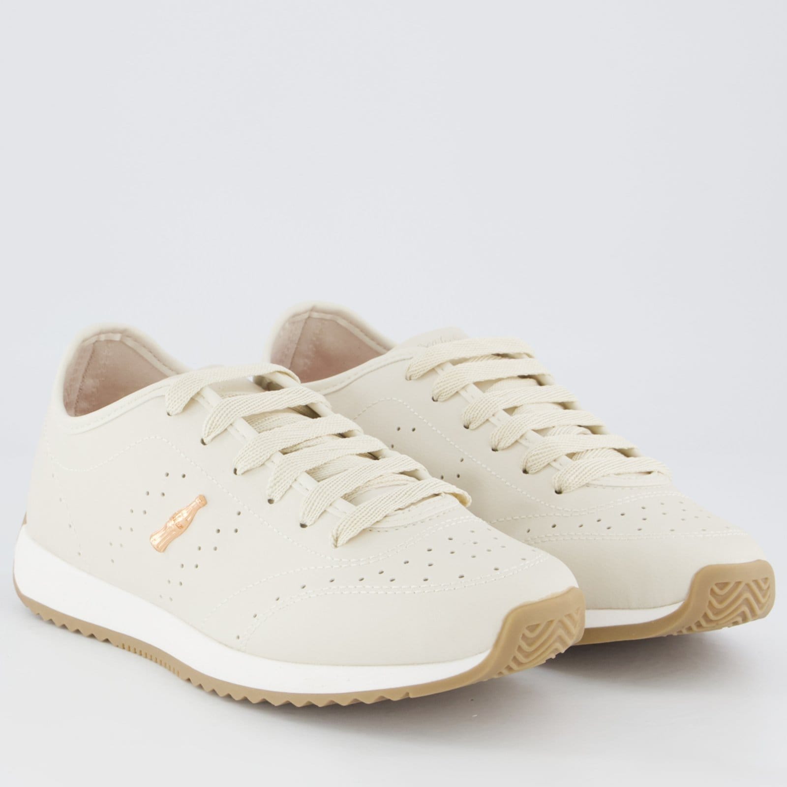 Vista 2 Tênis Coca Cola Eclipse Abbey Feminino Coca-Cola bege