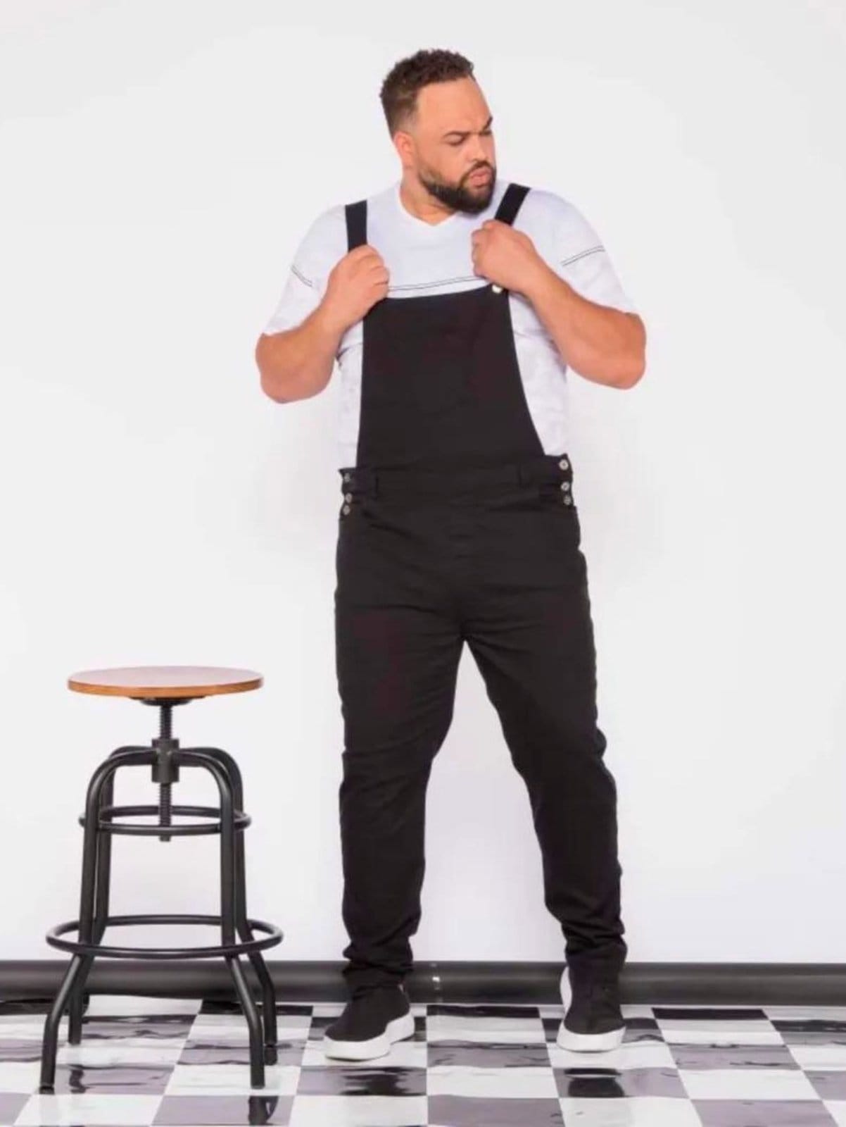 Macacão Jardineira Masculino Plus Size