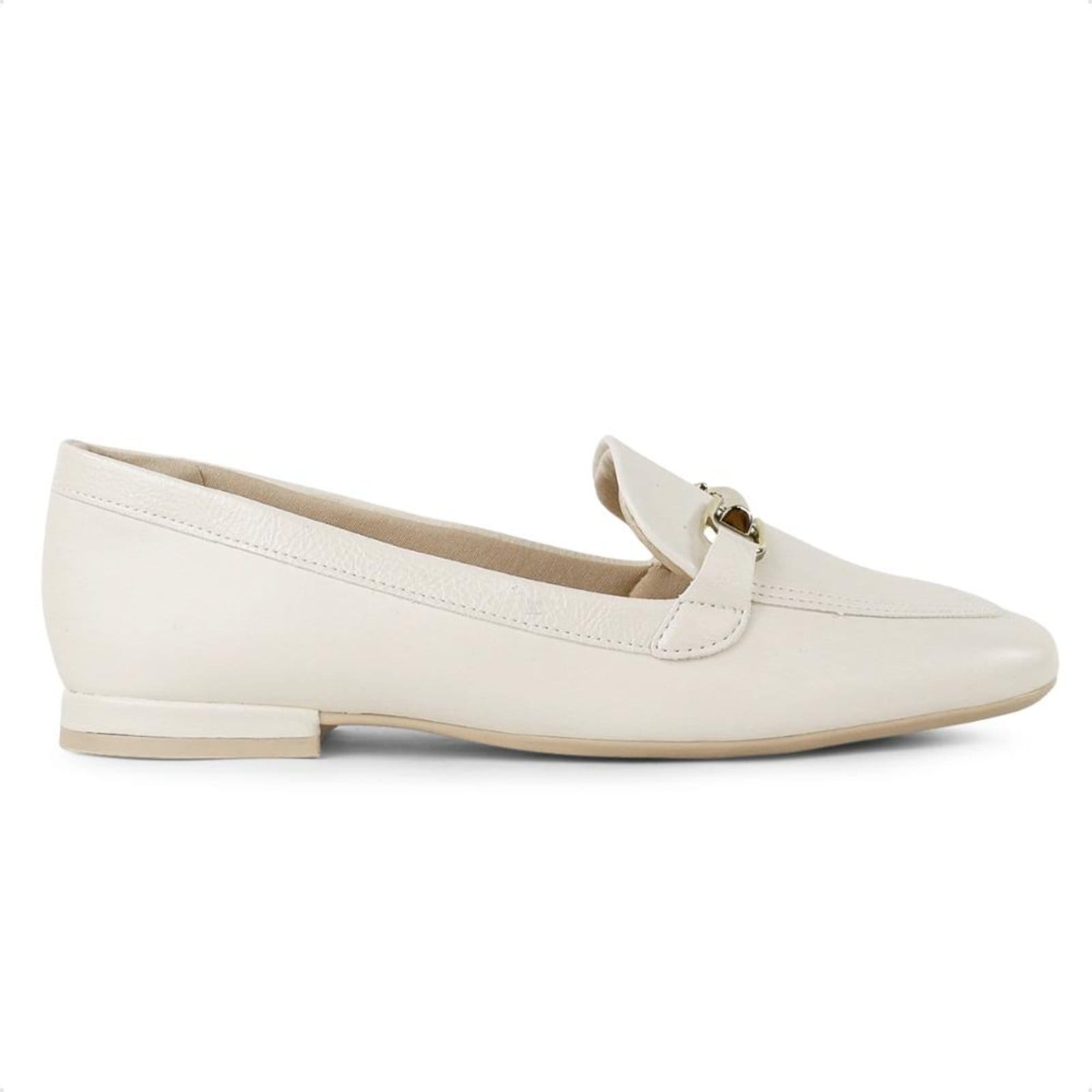 Mocassim Comfortflex Metallic Detail Feminino Bege