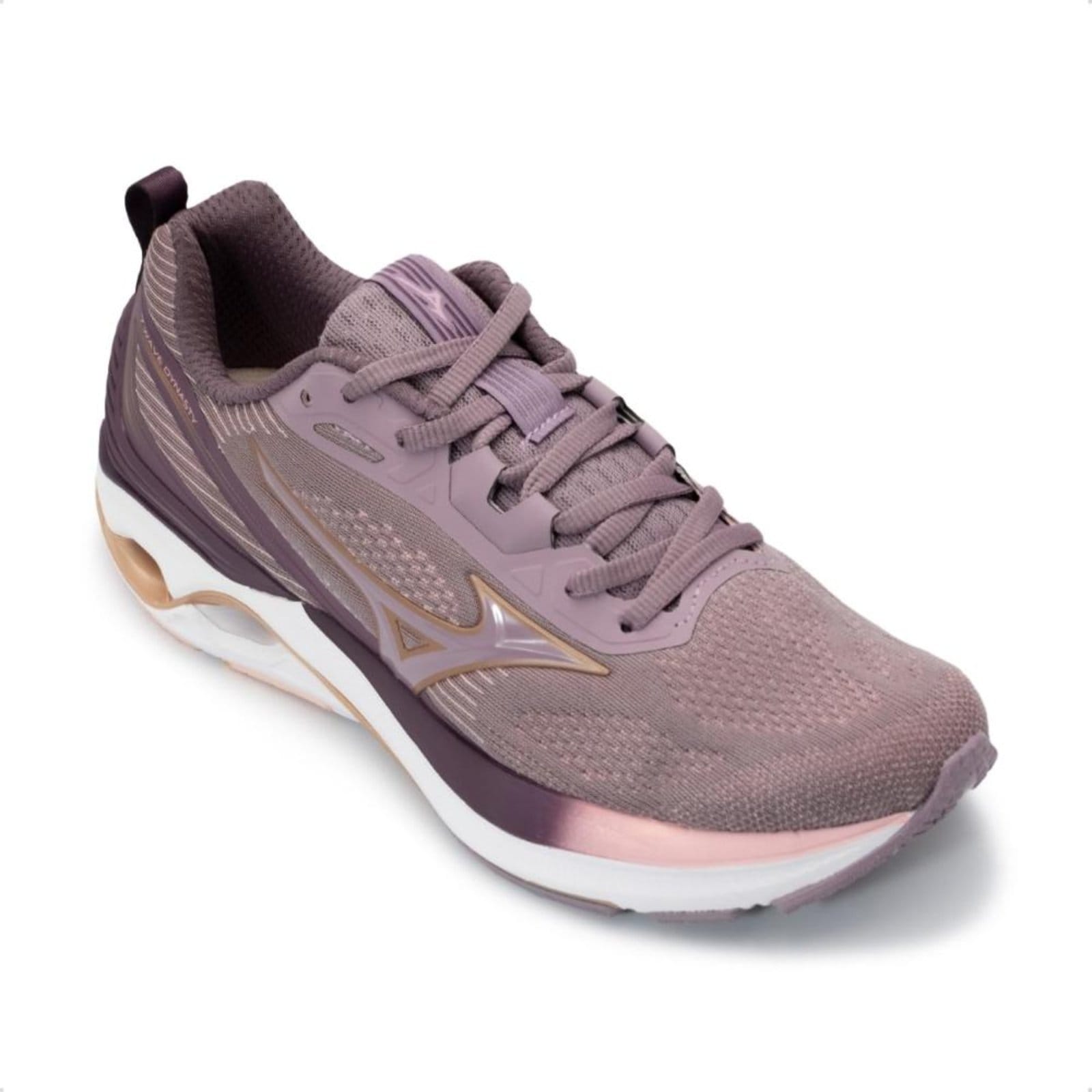 Vista 2 Tênis Mizuno Feminino Wave Dynasty 7 Corrida Mizuno rosa