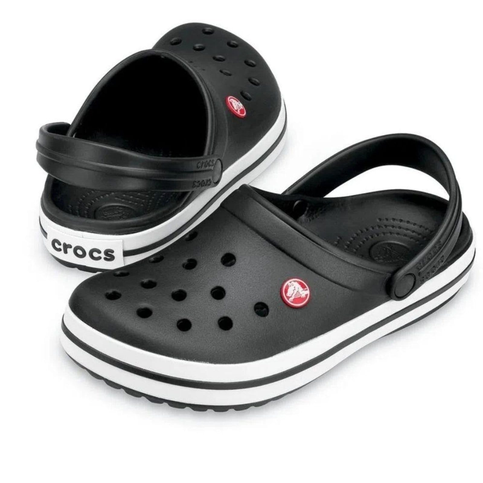 Vista 2 Sandália Clog Crocs Crocband Crocs azul marinho