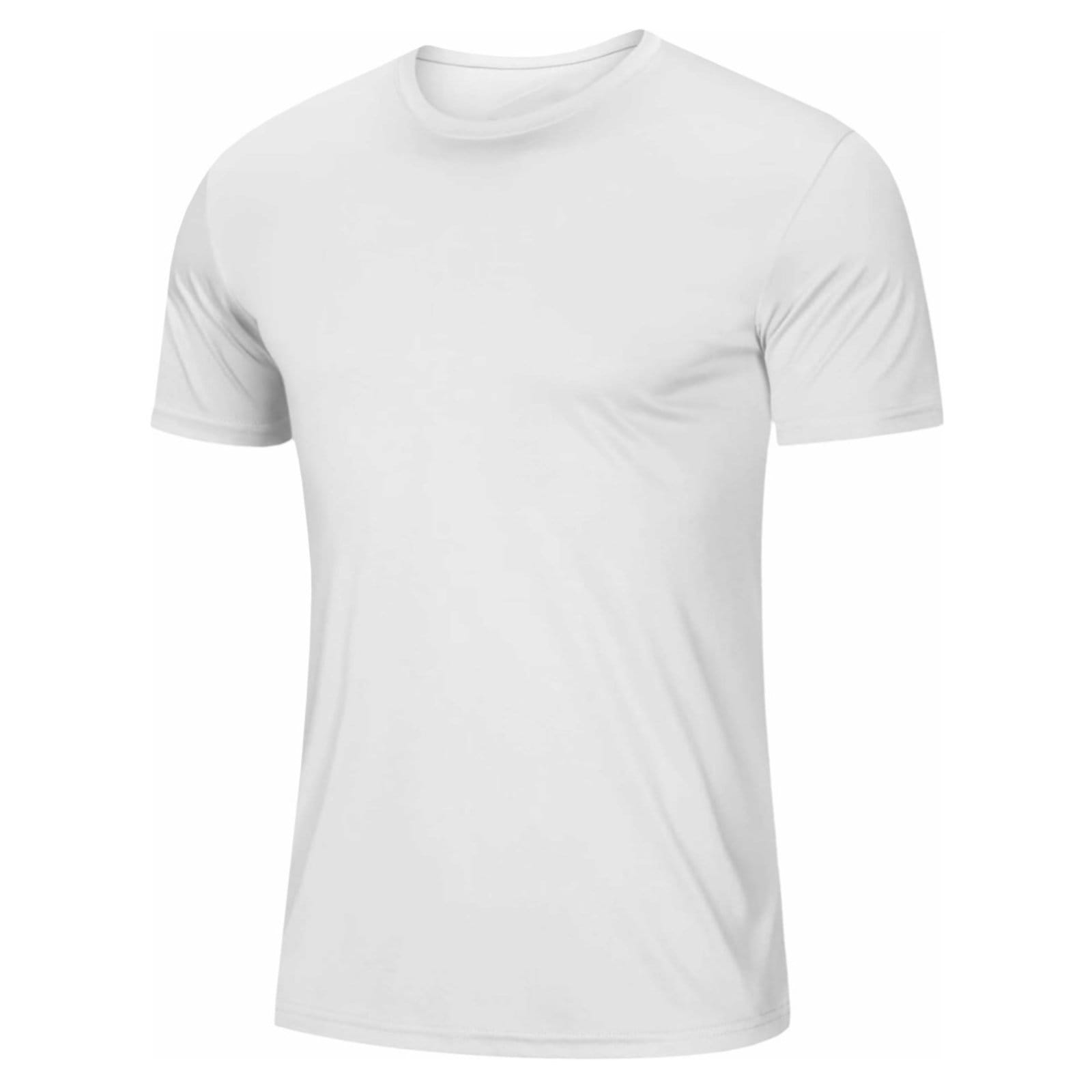 Vista 2 Conjunto Masculino Camiseta Dryfit e Short Térmico Liso Relaxado branco