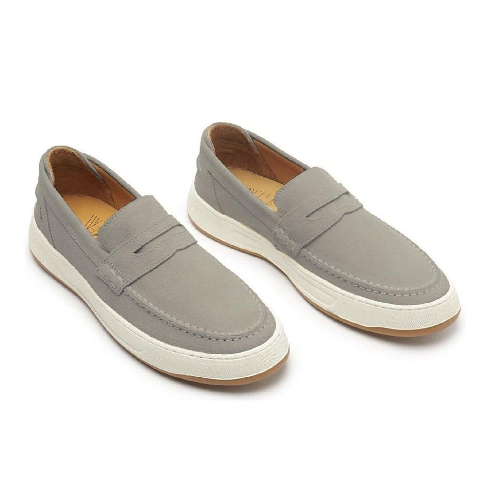 Vista 2 Tênis Mocassim Masculino Reserva Capri Casual Claro RESERVA GO cinza