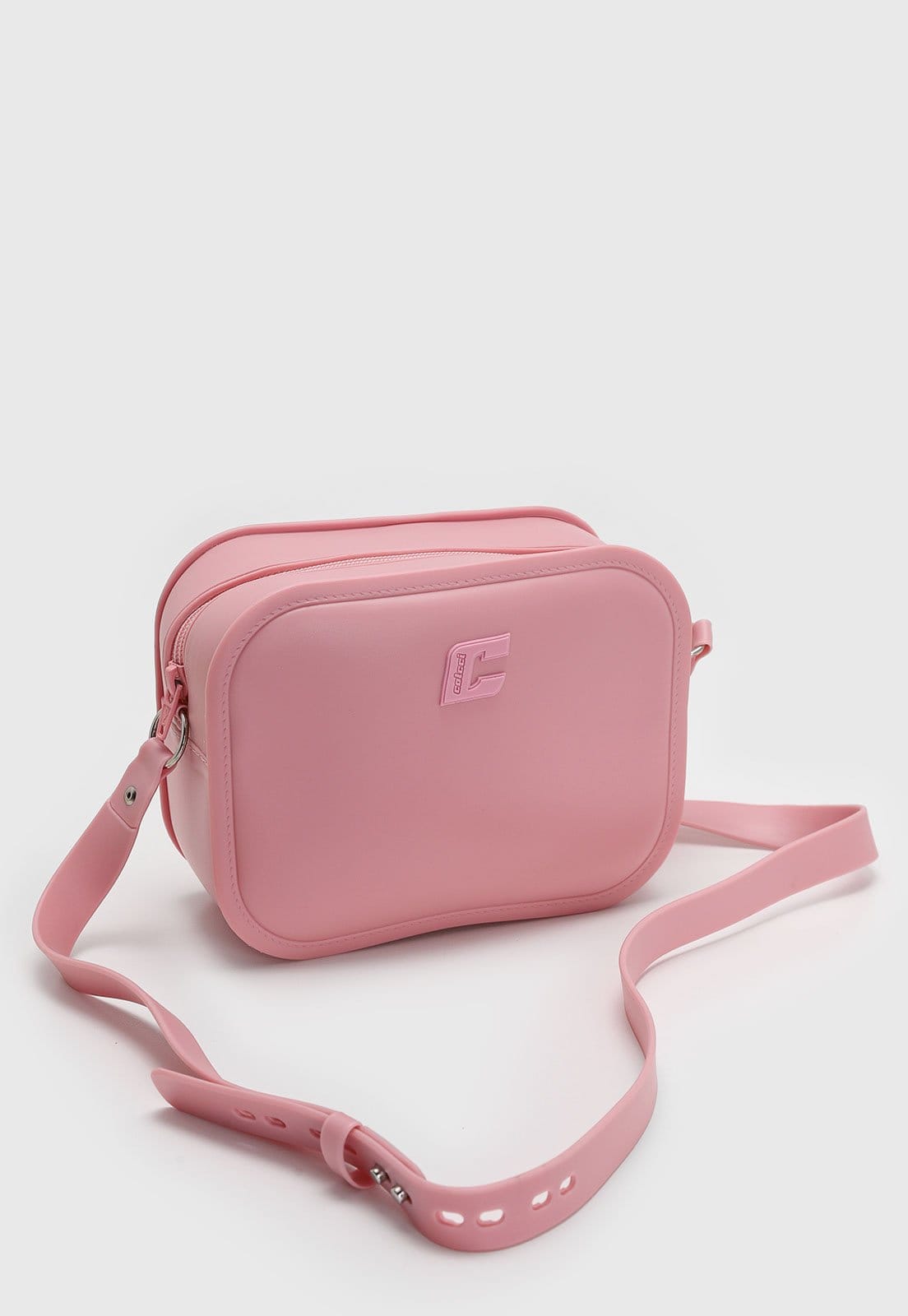 Vista 2 Bolsa Feminina Colcci Média Logo em Alto-Relevo Lil Colcci rosa