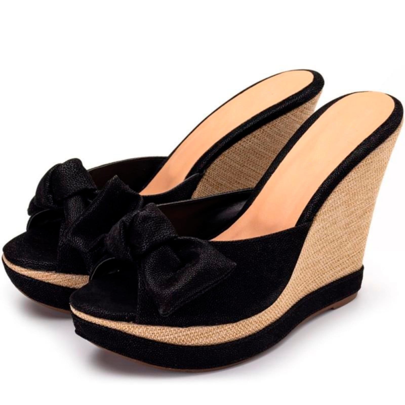 Tamanco Feminino Anabela Nobucado Lançamento