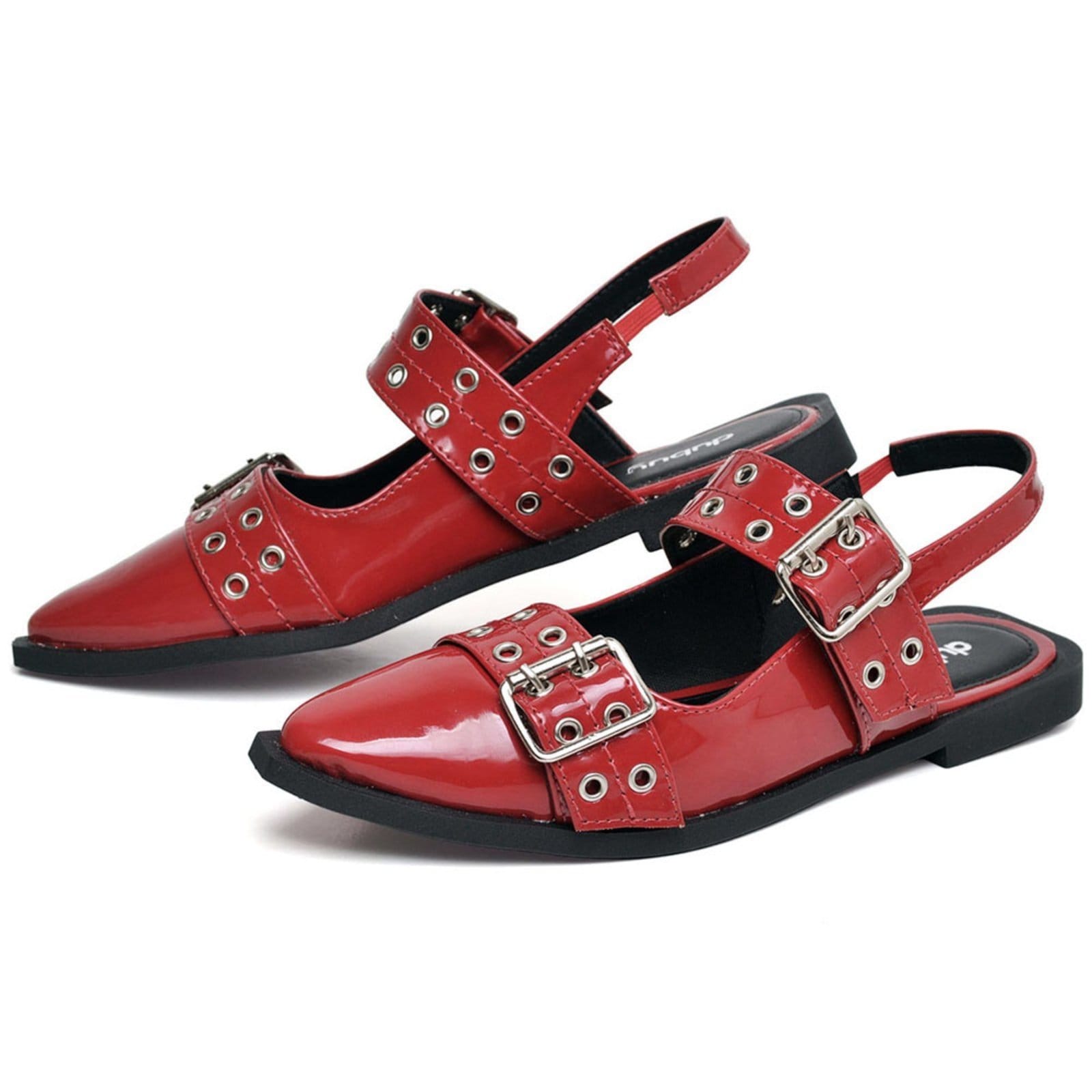 Vista 2 Sapatilha Feminina slingback DUBUY 1302FG DUBUY vermelho