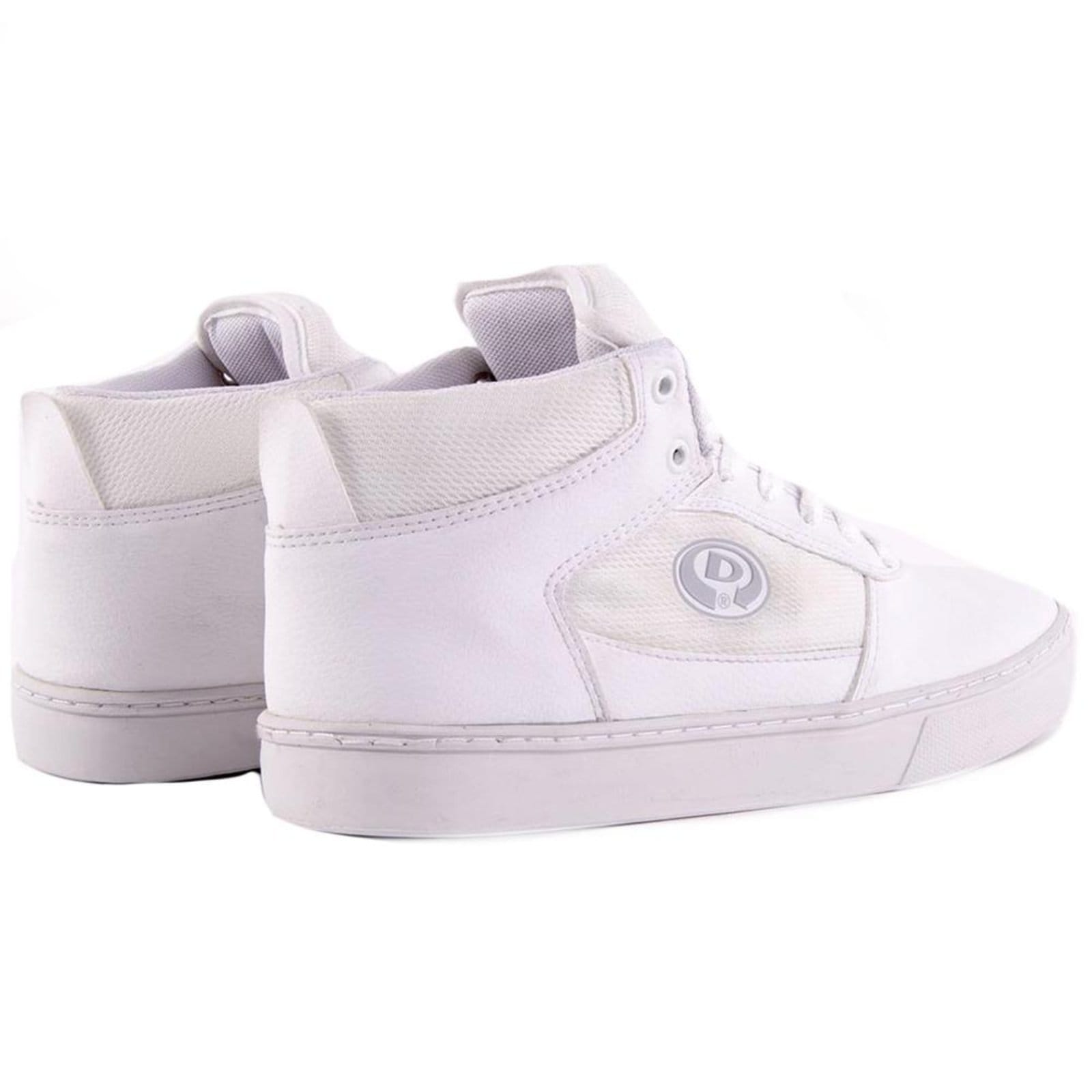 Vista 2 Tênis Drop Dead Grip Mid Masculino Cinza Drop Dead branco