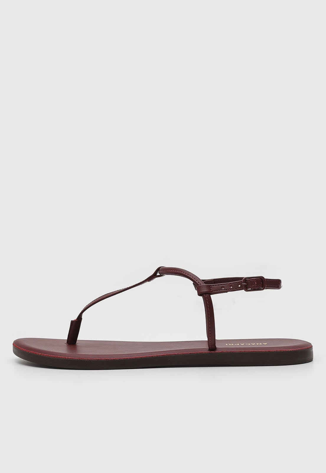 Rasteira Anacapri Lisa Bordô