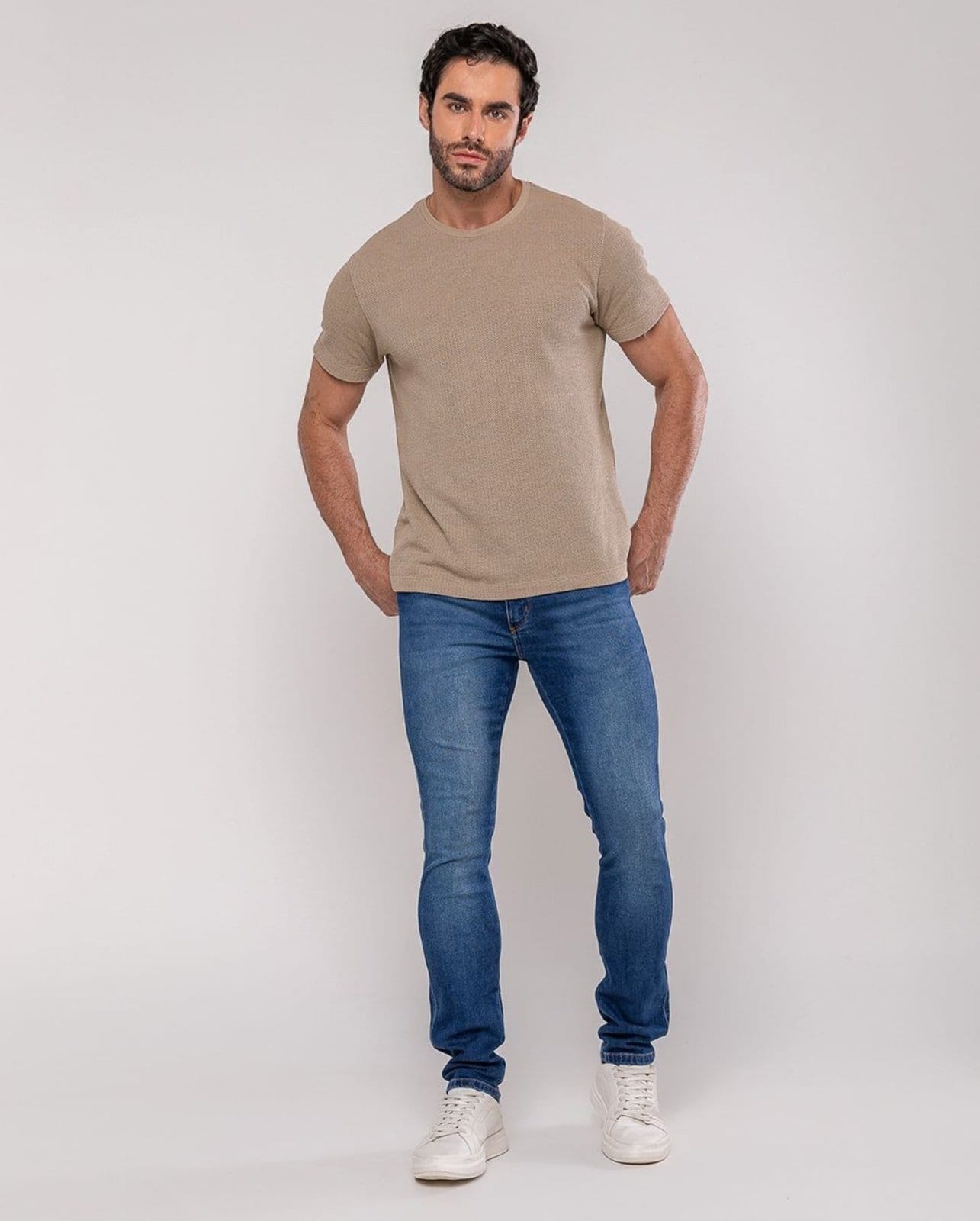 Calça Slim Fit Masculina 24838 Escura