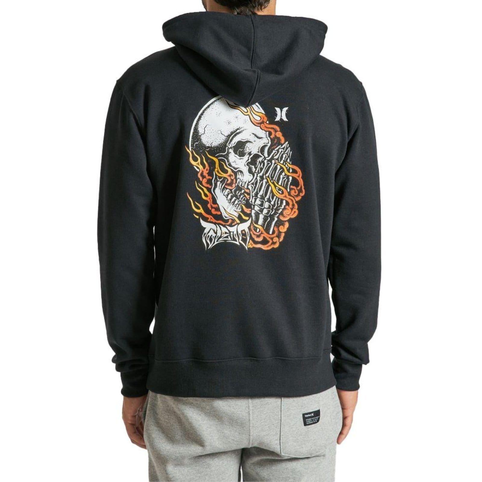 Vista 2 Moletom Hurley Canguru Prayers Masculino hurley preto