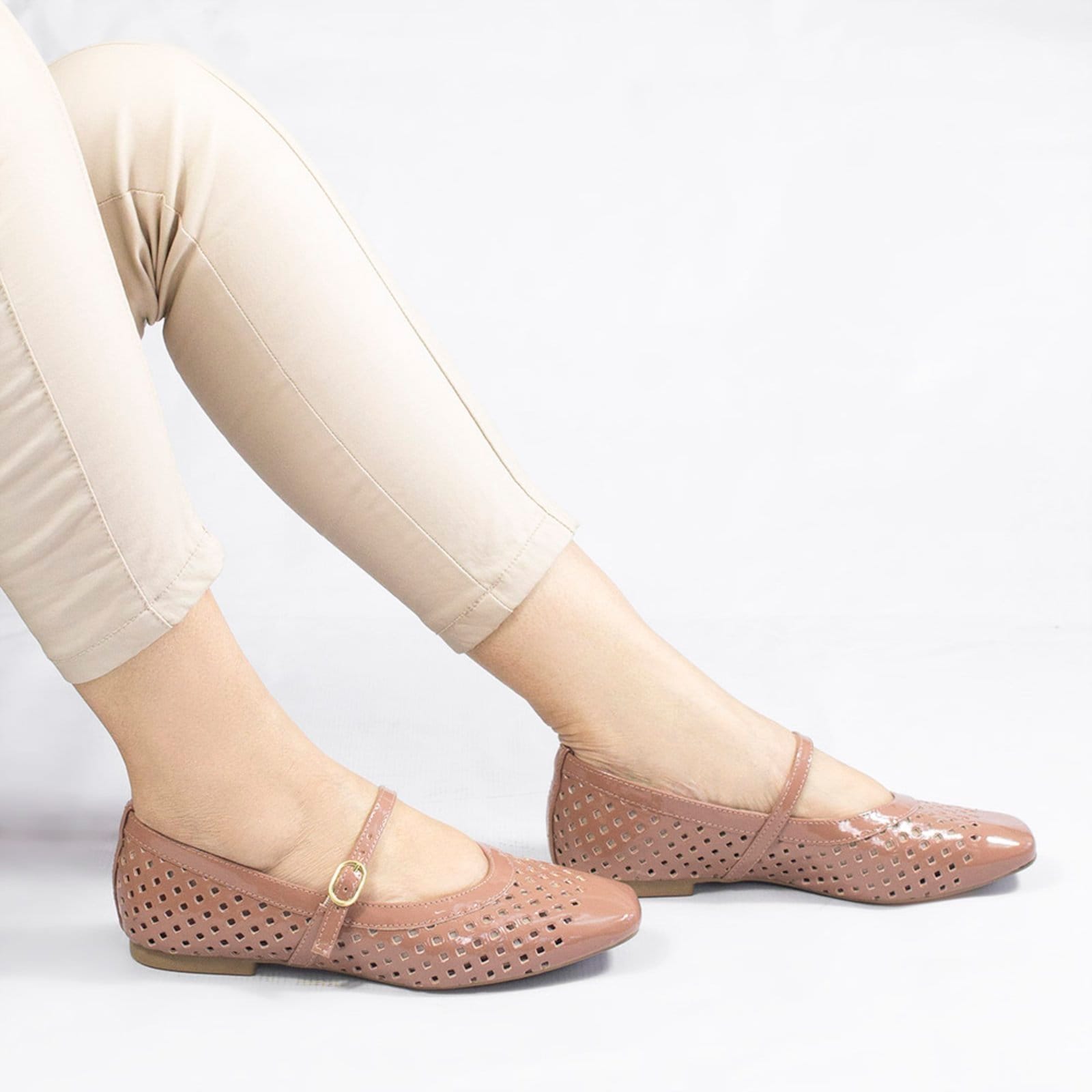 Sapatilha Zatta Lasercut Bico Quadrado Beatriz - 2