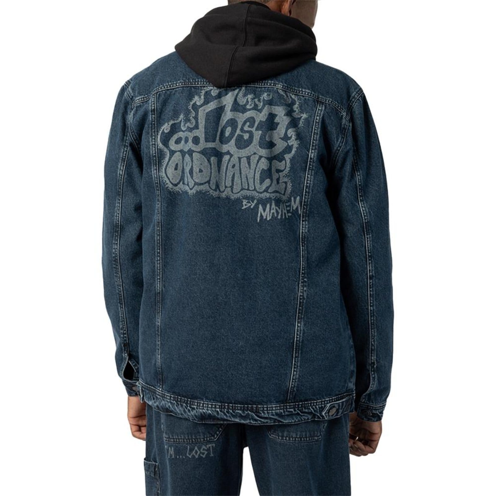 Vista 2 Jaqueta Lost Denim Skate WT24 Masculina Indigo Lost azul denim