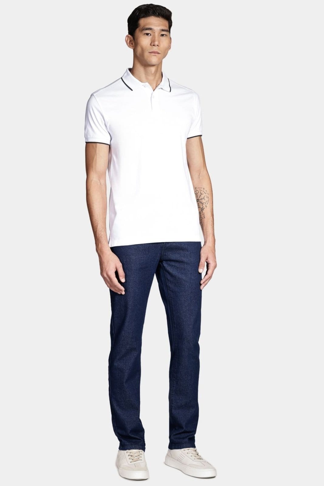 Vista 2 Polo Aramis Clássica Branco Aramis incolor