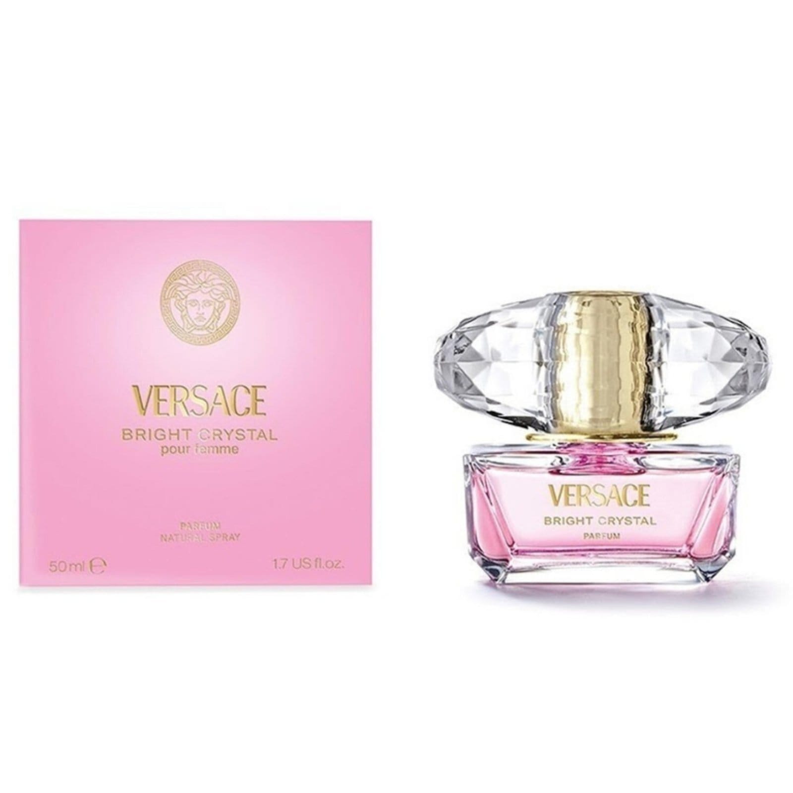 Vista 2 Versace Bright Crystal Parfum - Perfume Feminino Versace unico