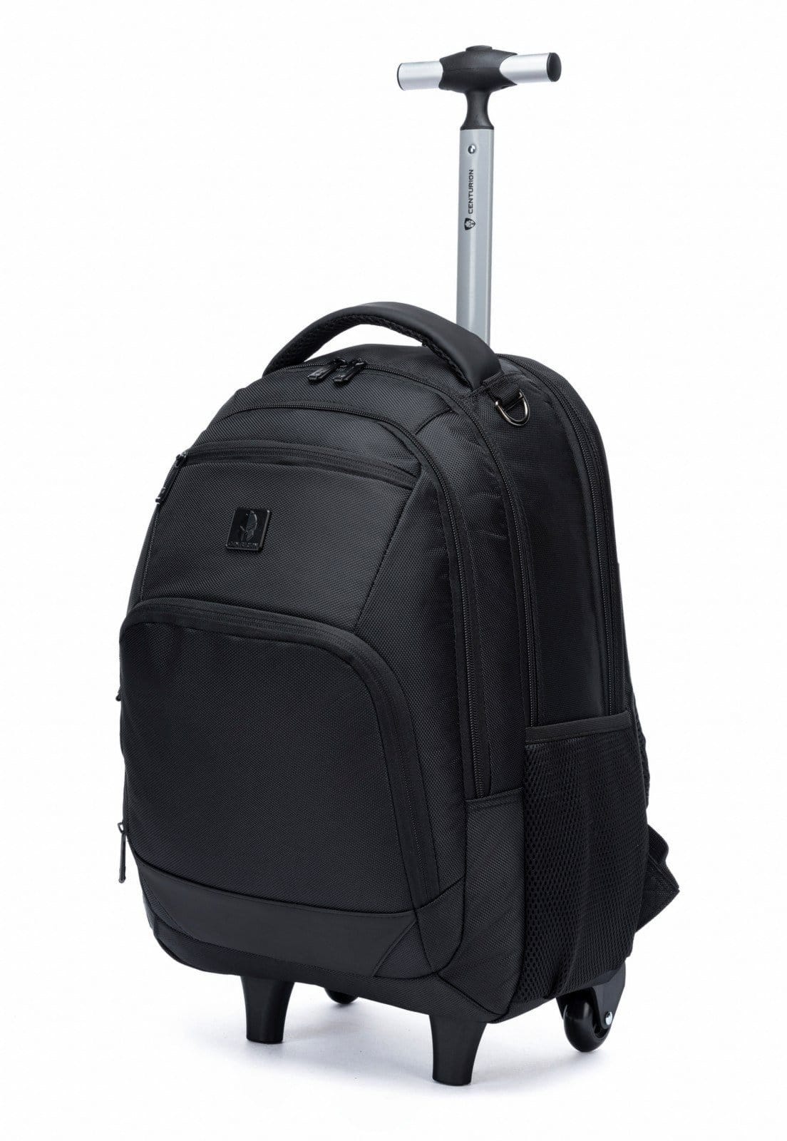 Vista 2 Mochila de Rodinhas Centurion Executiva Masculina Resistente Trabalho Viagem Centurion preto