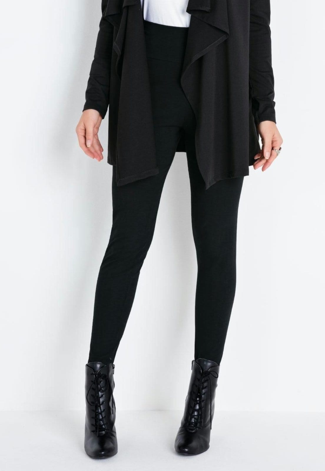 Calça Legging Com Cós Largo