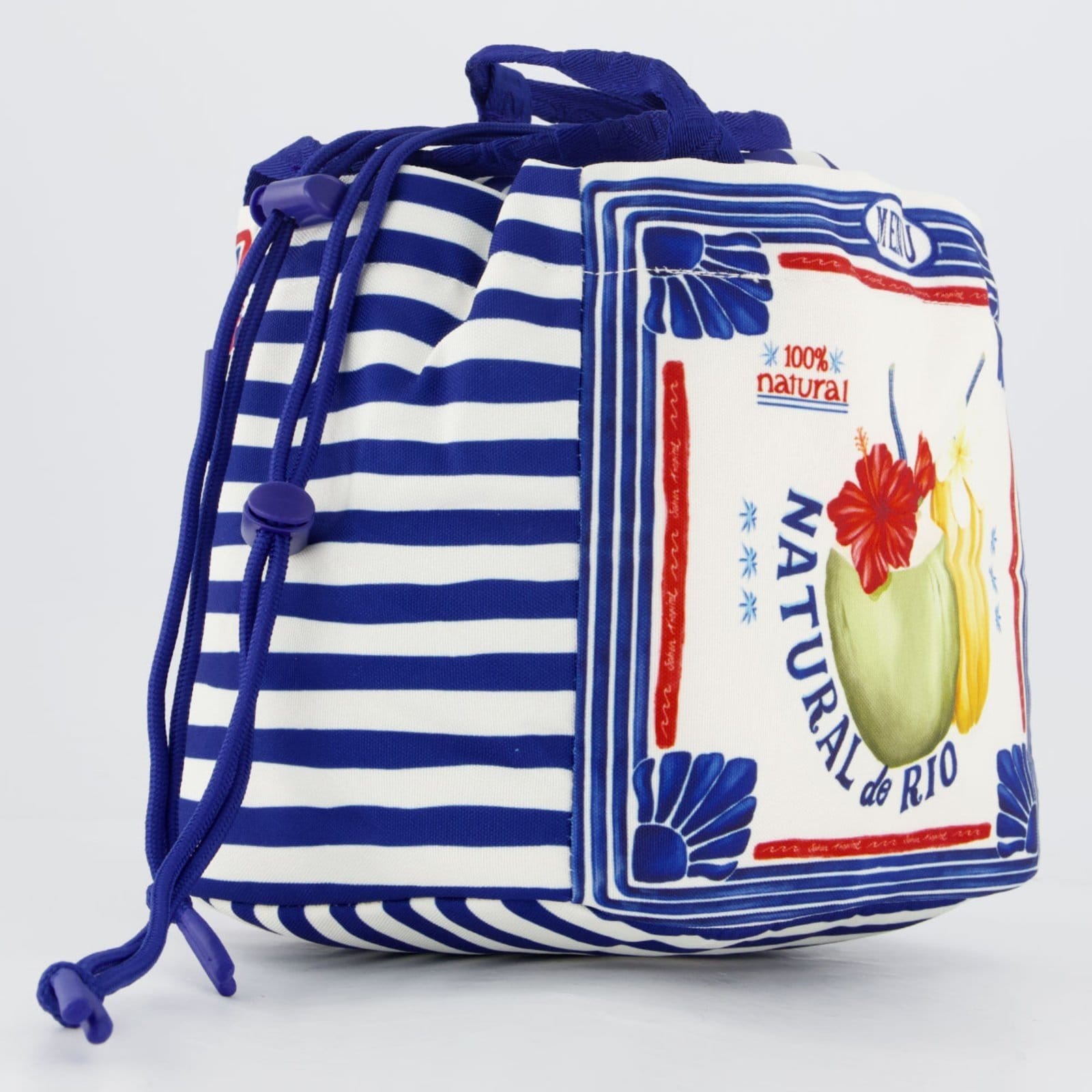 Vista 2 Necessaire Farm Maxi Ziriguidum Praiano FARM azul