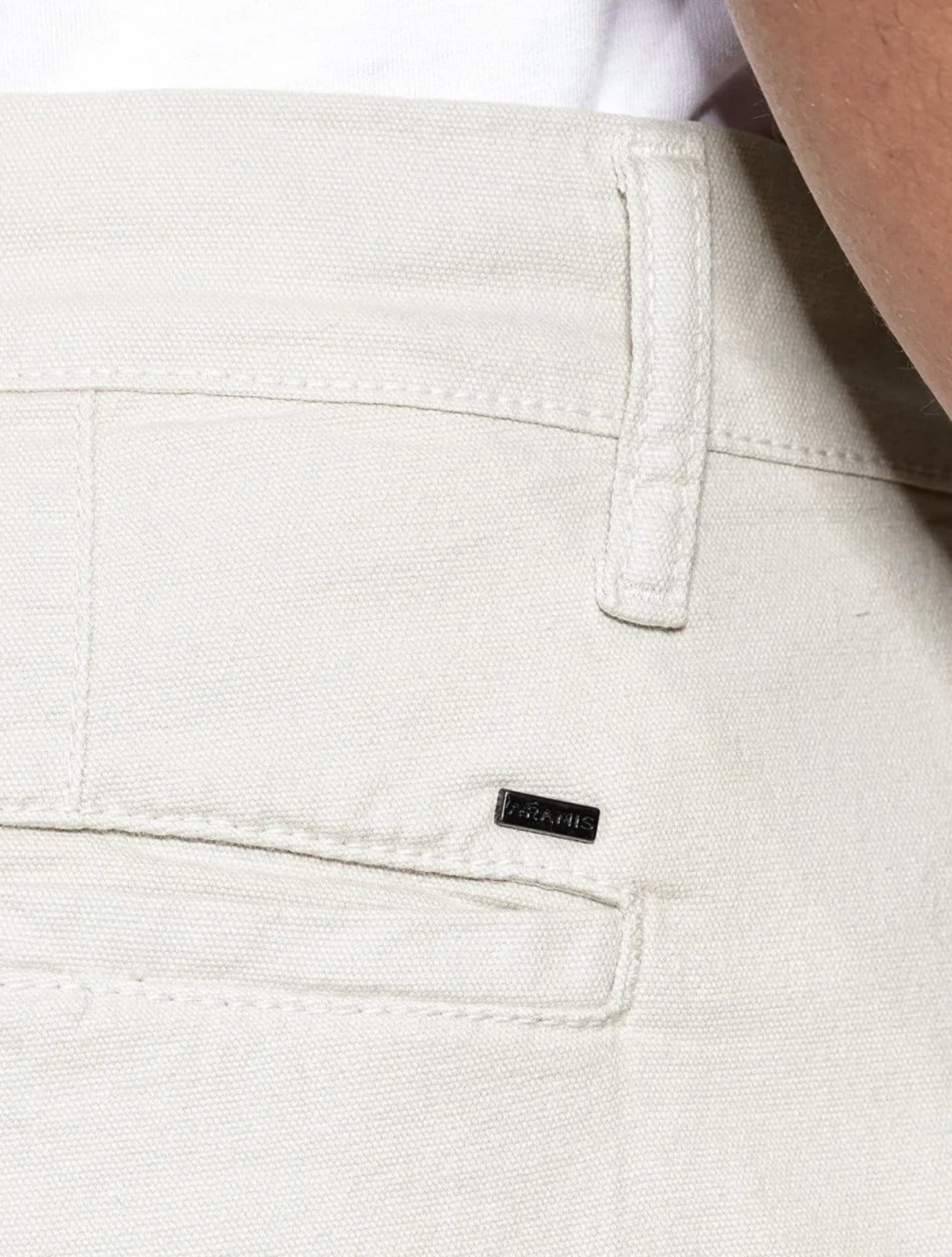 Vista 2 Bermuda Aramis Masculina Chino Canvas Areia Aramis bege