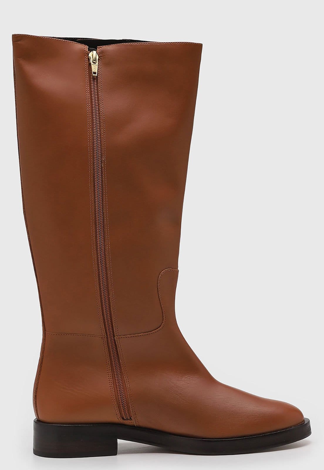 Vista 2 Bota Feminina Luiza Barcelos Cano Médio Luiza Barcelos caramelo