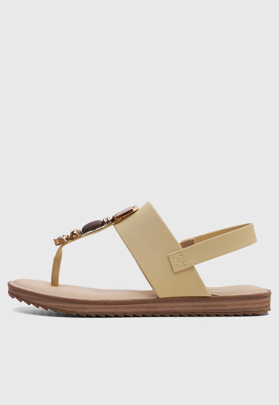 Rasteira Feminina Modare Pedrarias Amarela