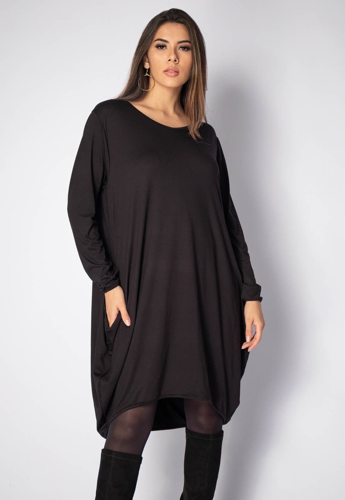 Vestido Curto Amazonia Vital Malha Amplo Always Manga Longa