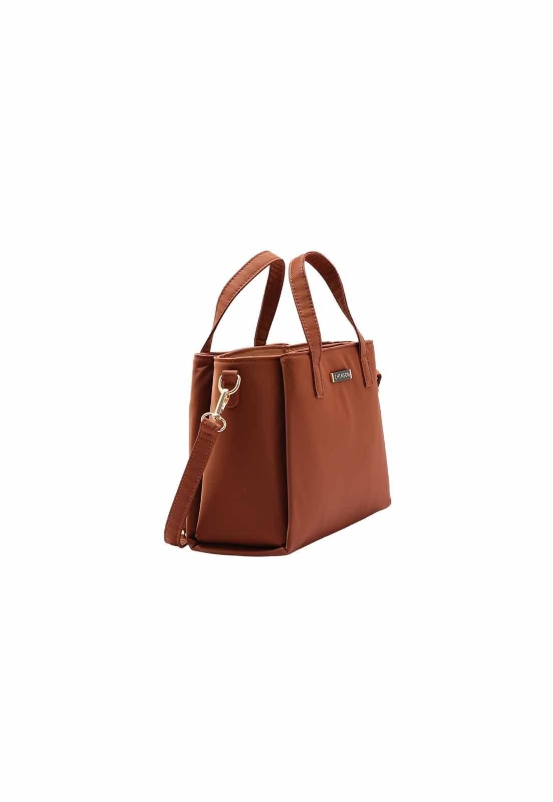 Vista 2 Bolsa Feminina Chenson Original Twill Nylon Mão 3784944 Chenson preto