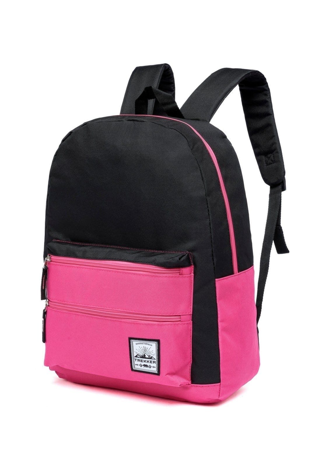 Vista 2 Mochila Feminina Casual Escolar Resistente Faculdade Dia A Dia TREKKER preto