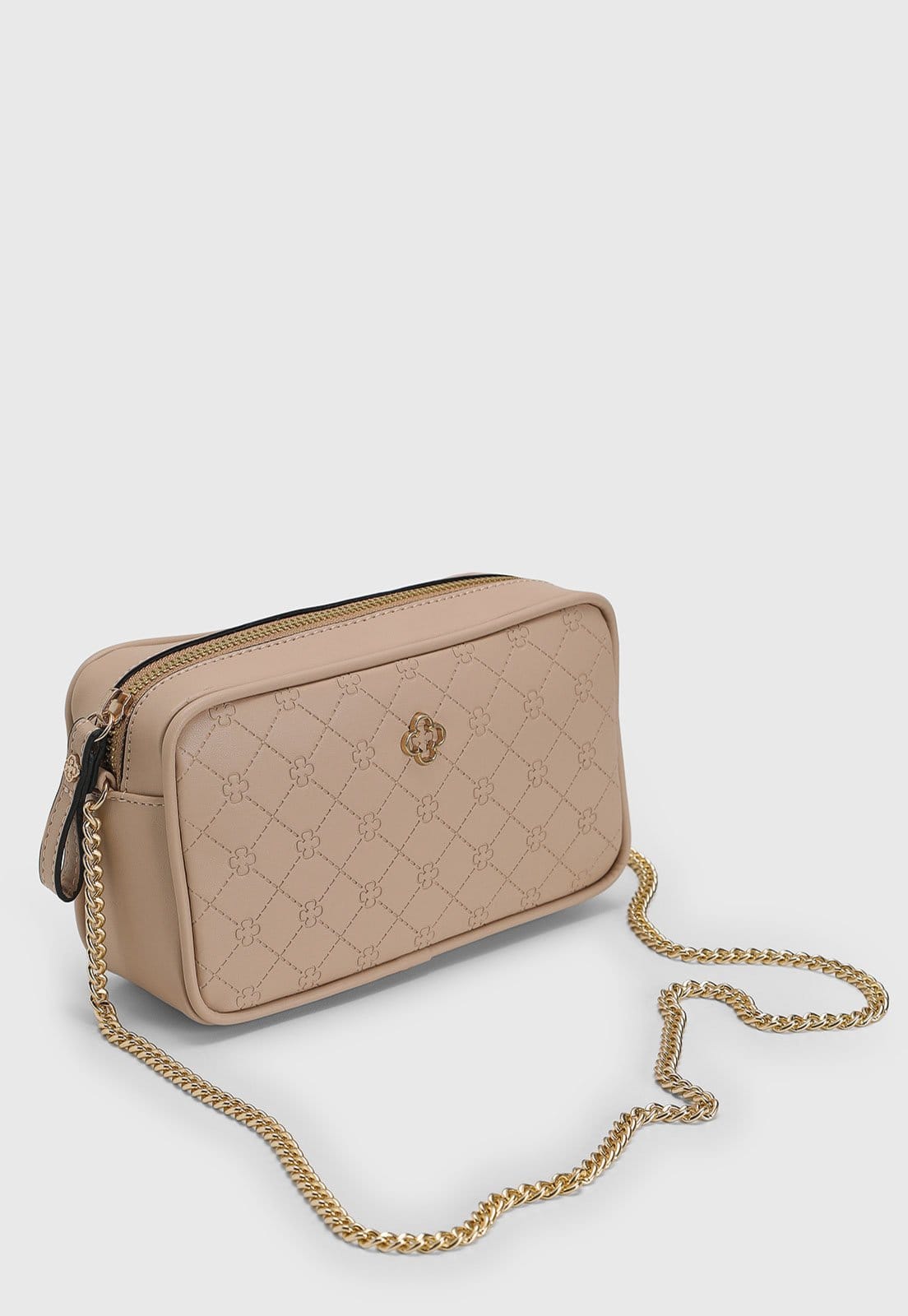 Vista 2 Bolsa Feminina Capodarte Matelassê Monograma Capodarte nude