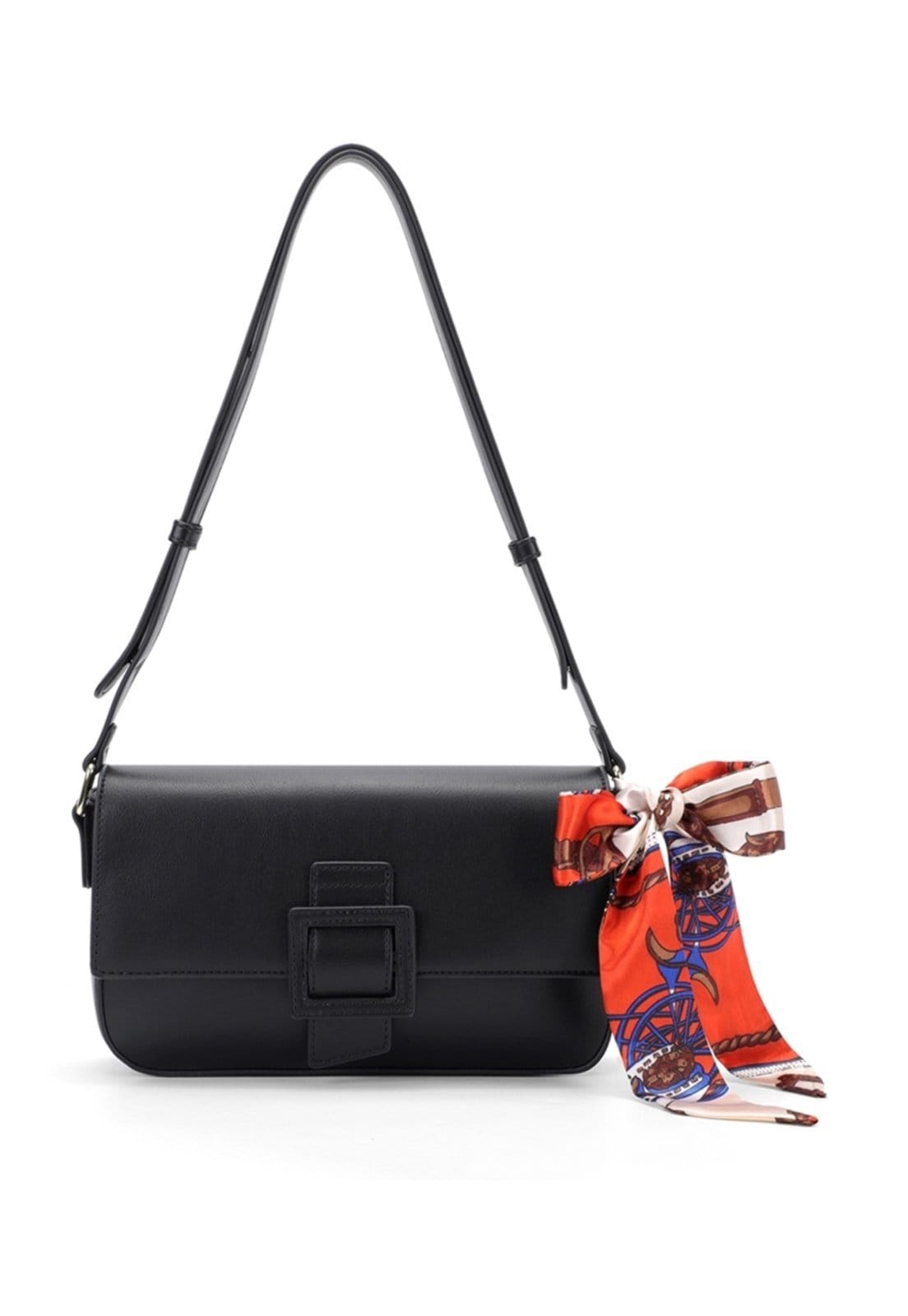 Bolsa Clutch Transversal Couro Pequena Laço Feminina Resistente