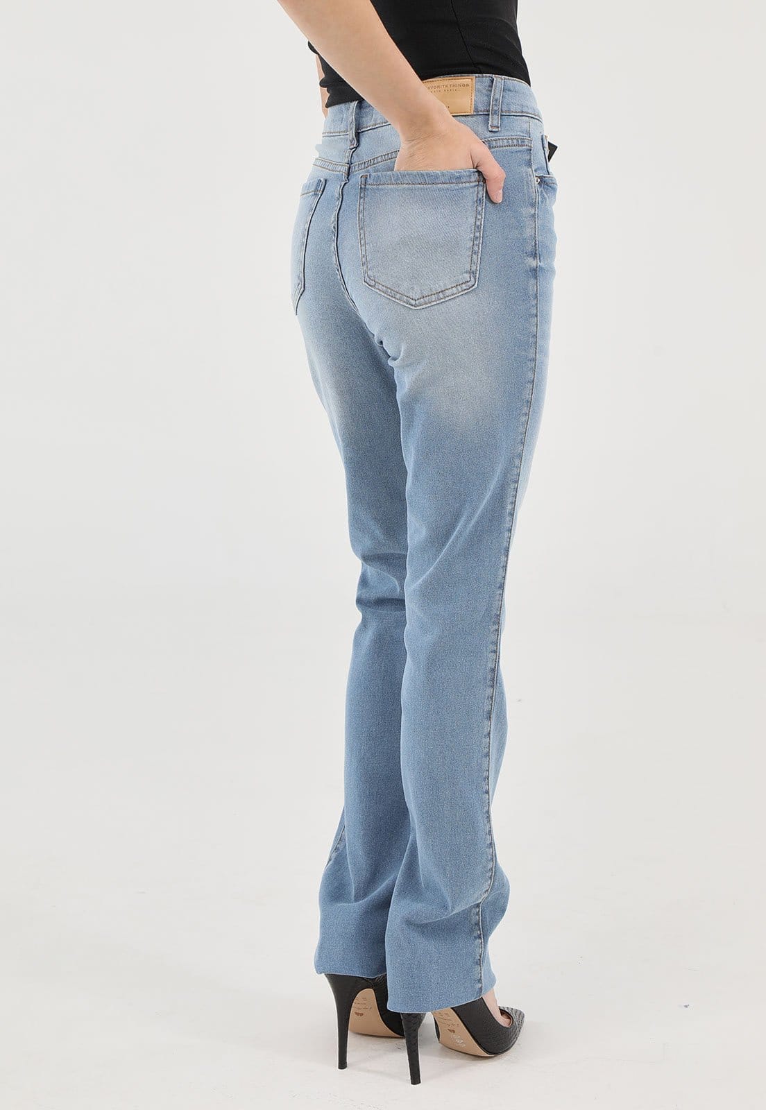 Vista 2 Calça Jeans My Favorite Bootcut Pocket My Favorite azul