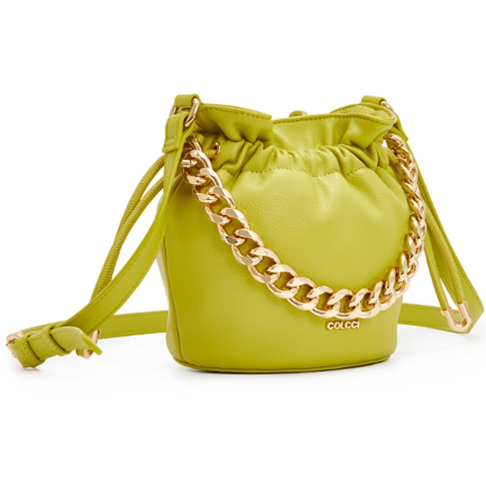 Vista 2 Bolsa Bucket Colcci Rope VE24 Vermelho Feminino Colcci verde